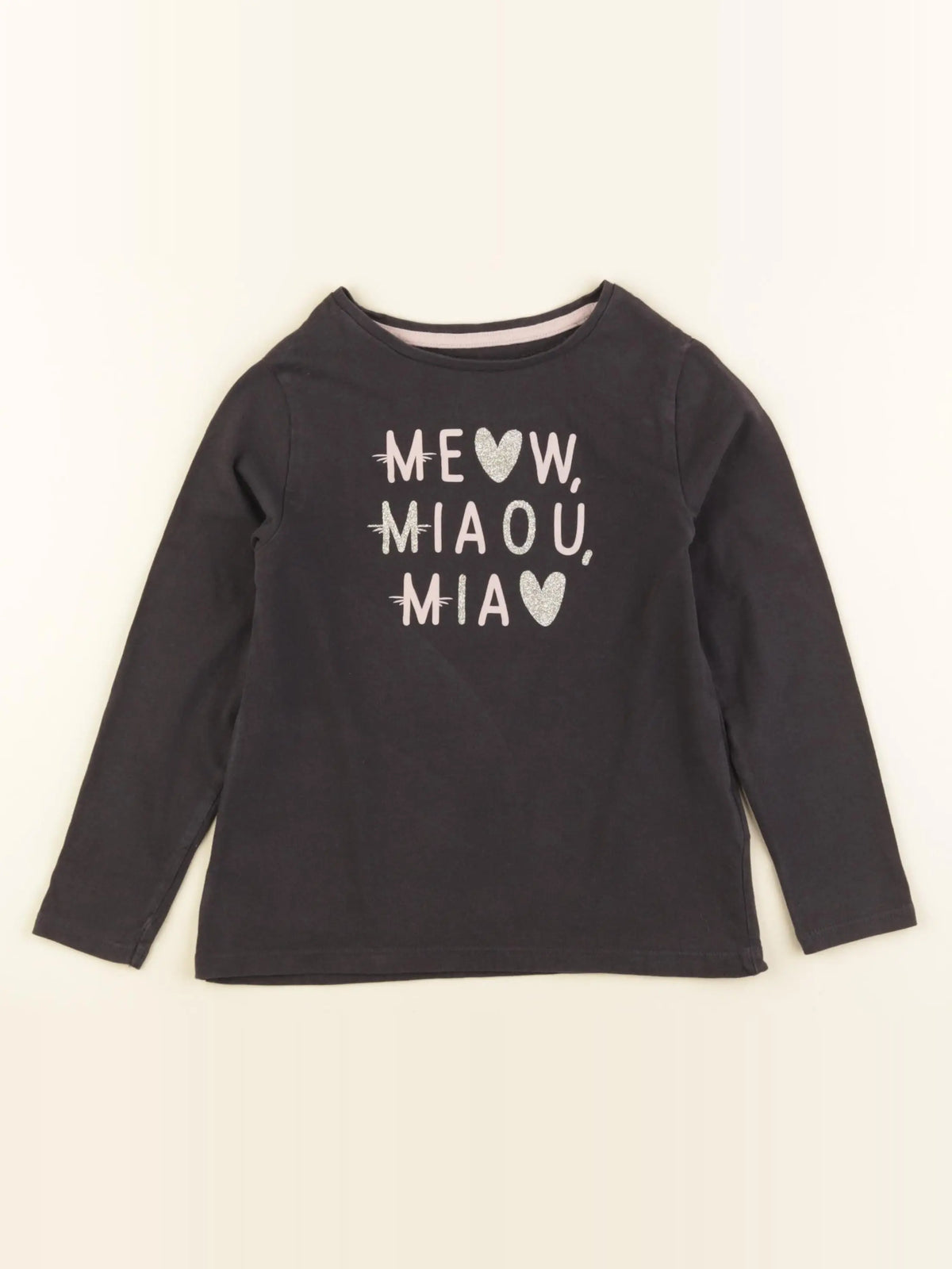 Vertbaudet - tee-shirt gris - 6 ans