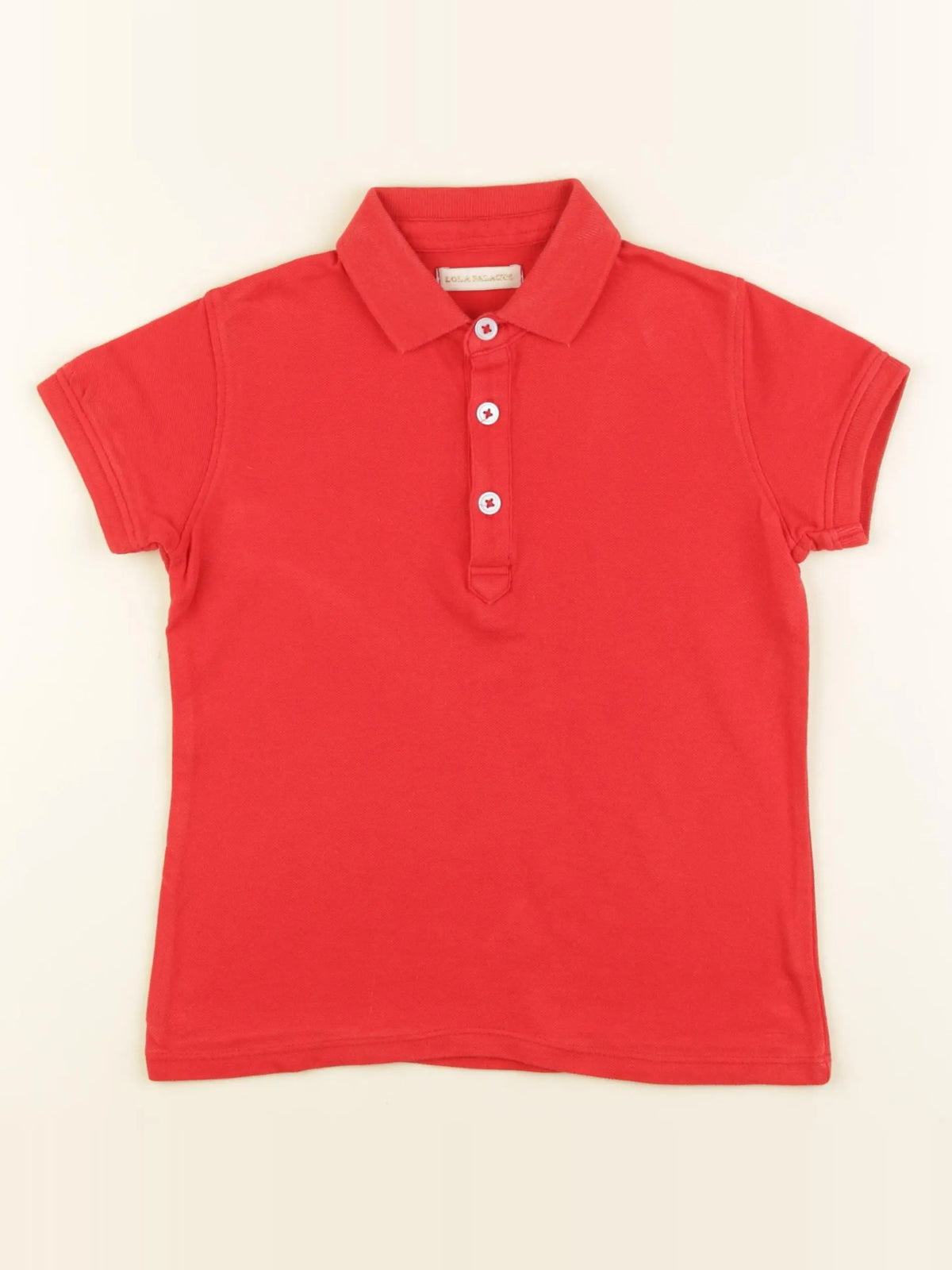 Lola Palacios - polo rouge - 6 ans