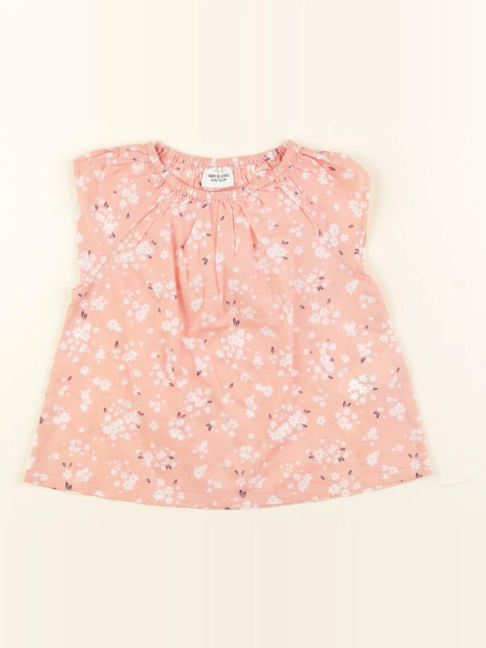 Tape à l'oeil - blouse rose - 12 mois