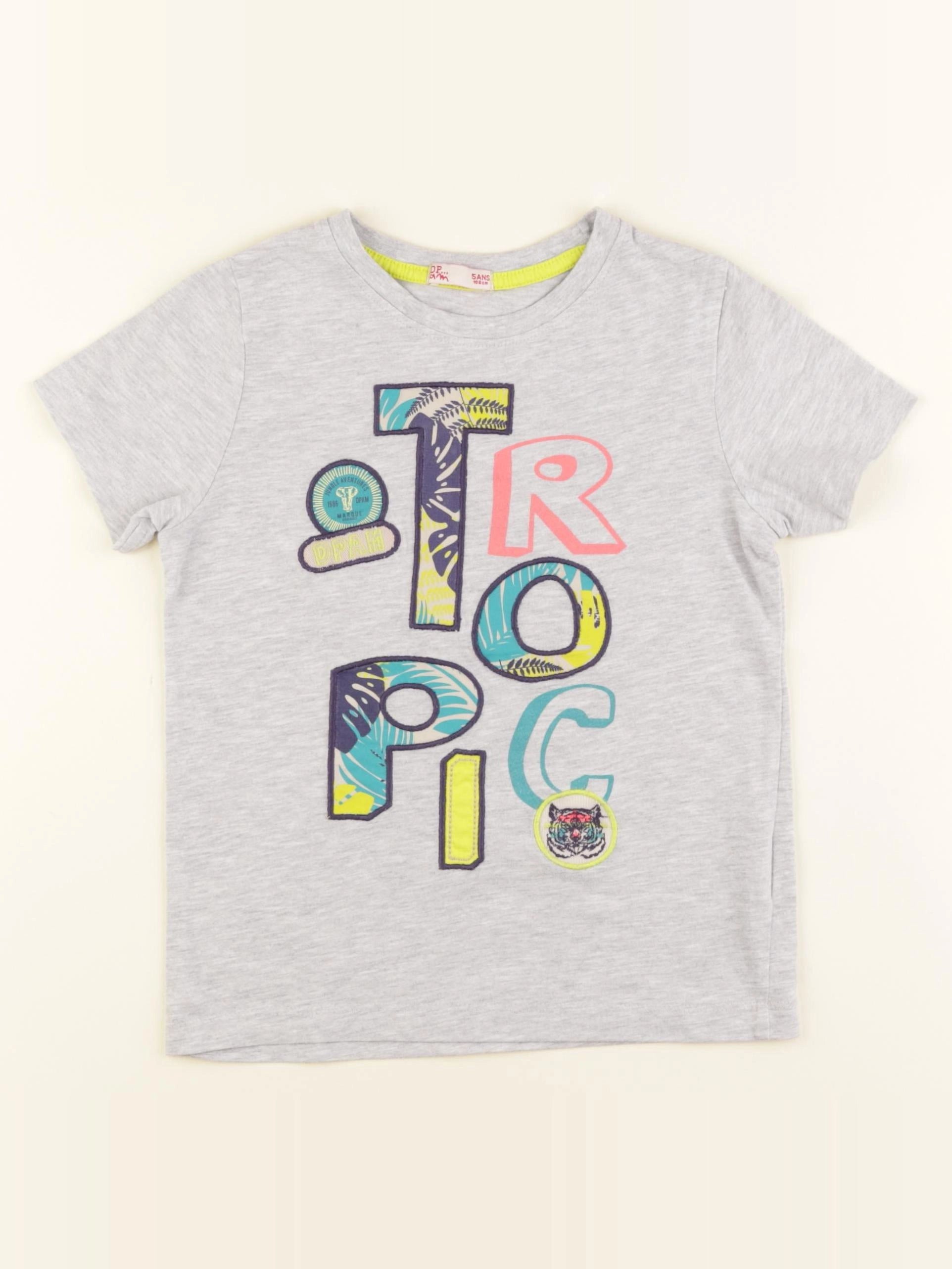 DPAM - tee-shirt gris - 5 ans