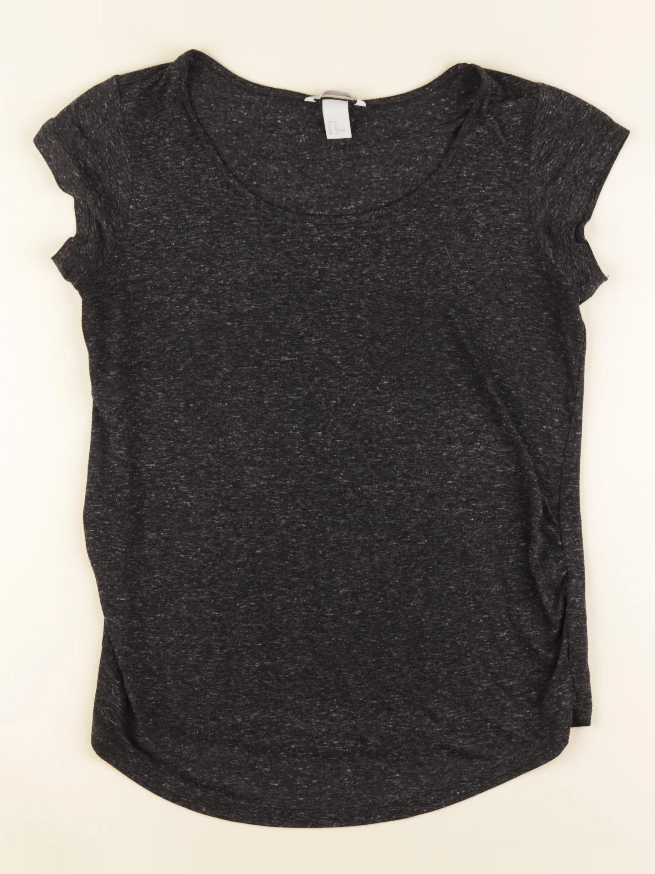 H&M - tee-shirt grossesse gris - m