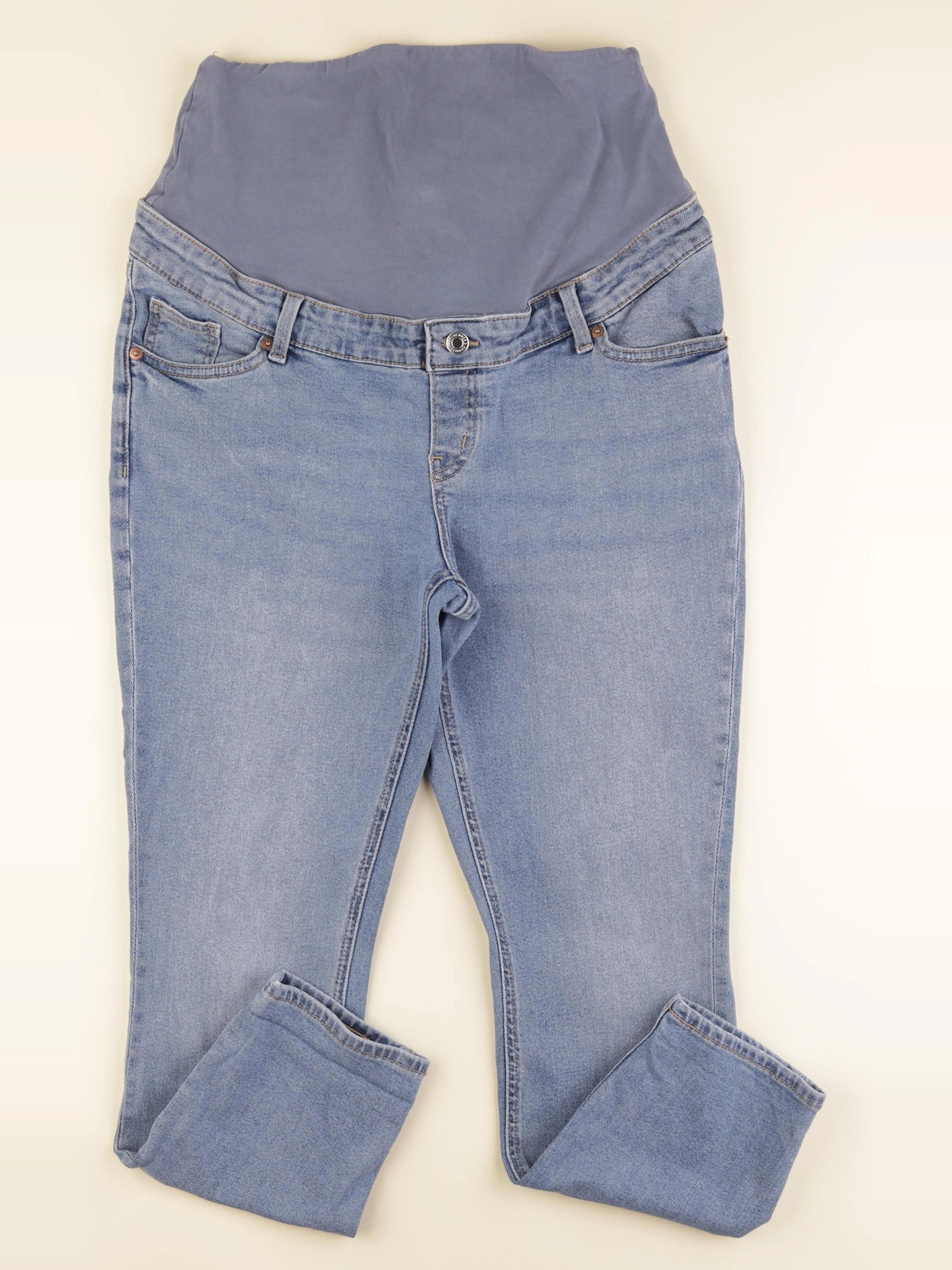 H&M - jean grossesse bleu - m