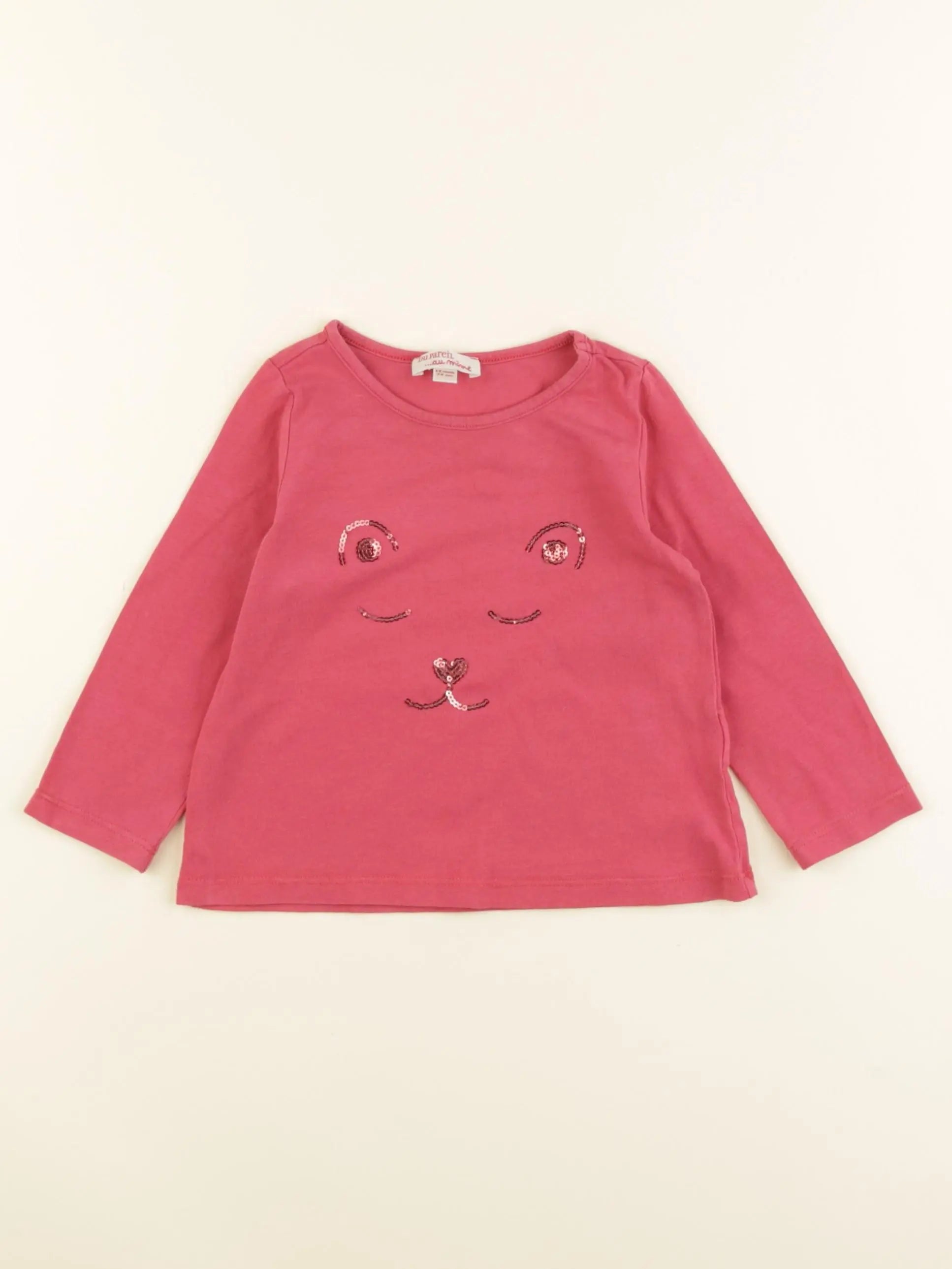 DPAM - tee-shirt rouge - 12 mois