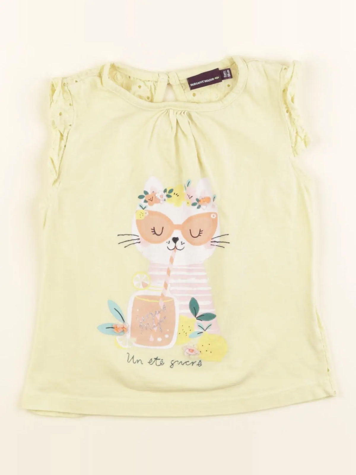 Sergent Major - débardeur jaune - 3 ans