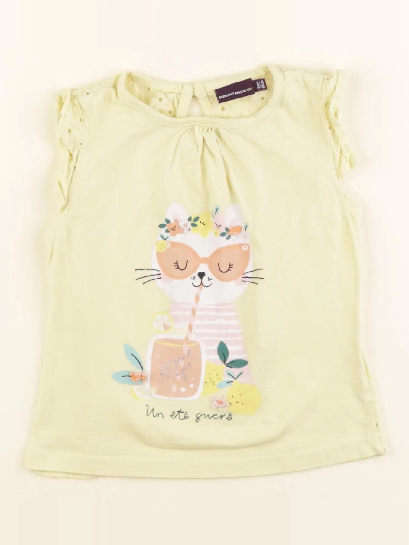 Sergent Major - débardeur jaune - 3 ans