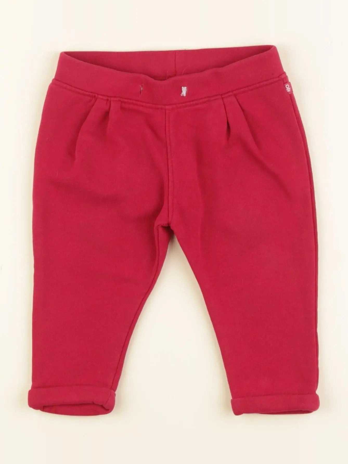 Obaïbi - pantalon rouge - 12 mois