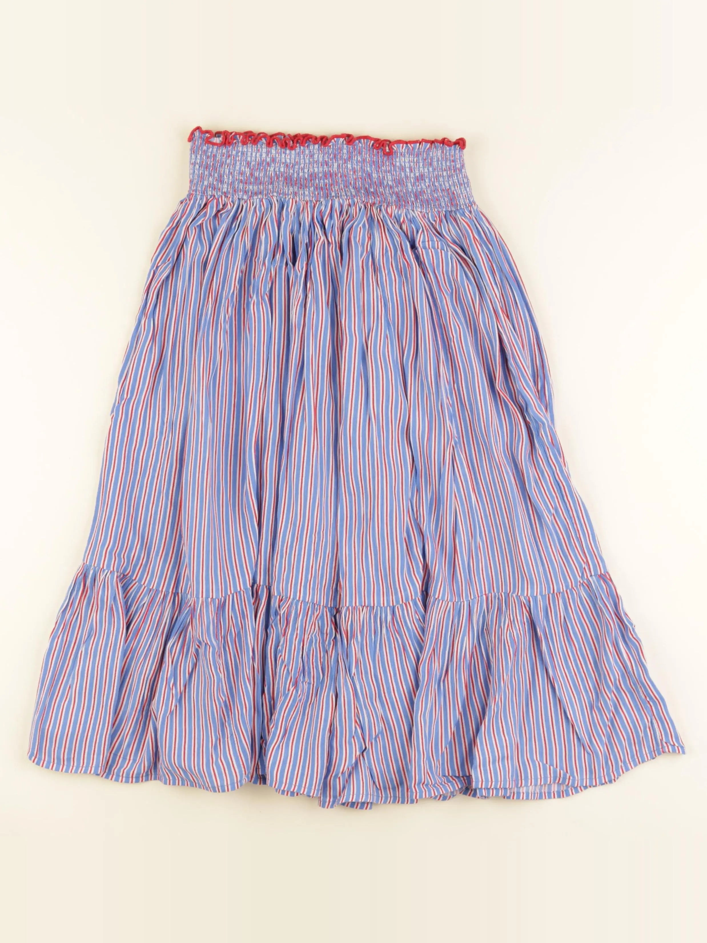 Monoprix - jupe bleu, rouge - 14 ans