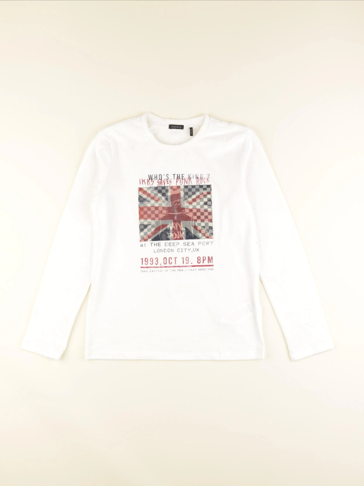 IKKS - tee-shirt blanc - 10 ans