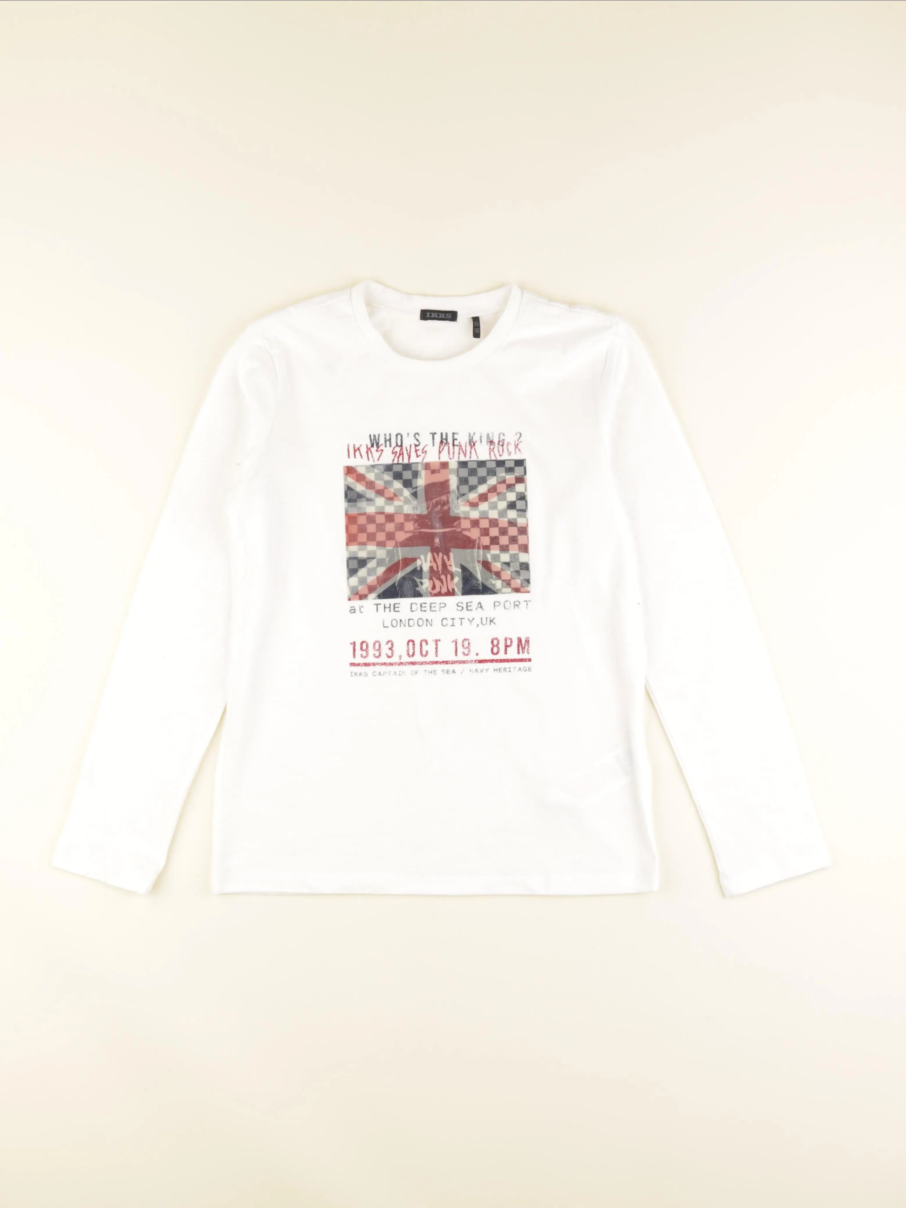 IKKS - tee-shirt blanc - 10 ans