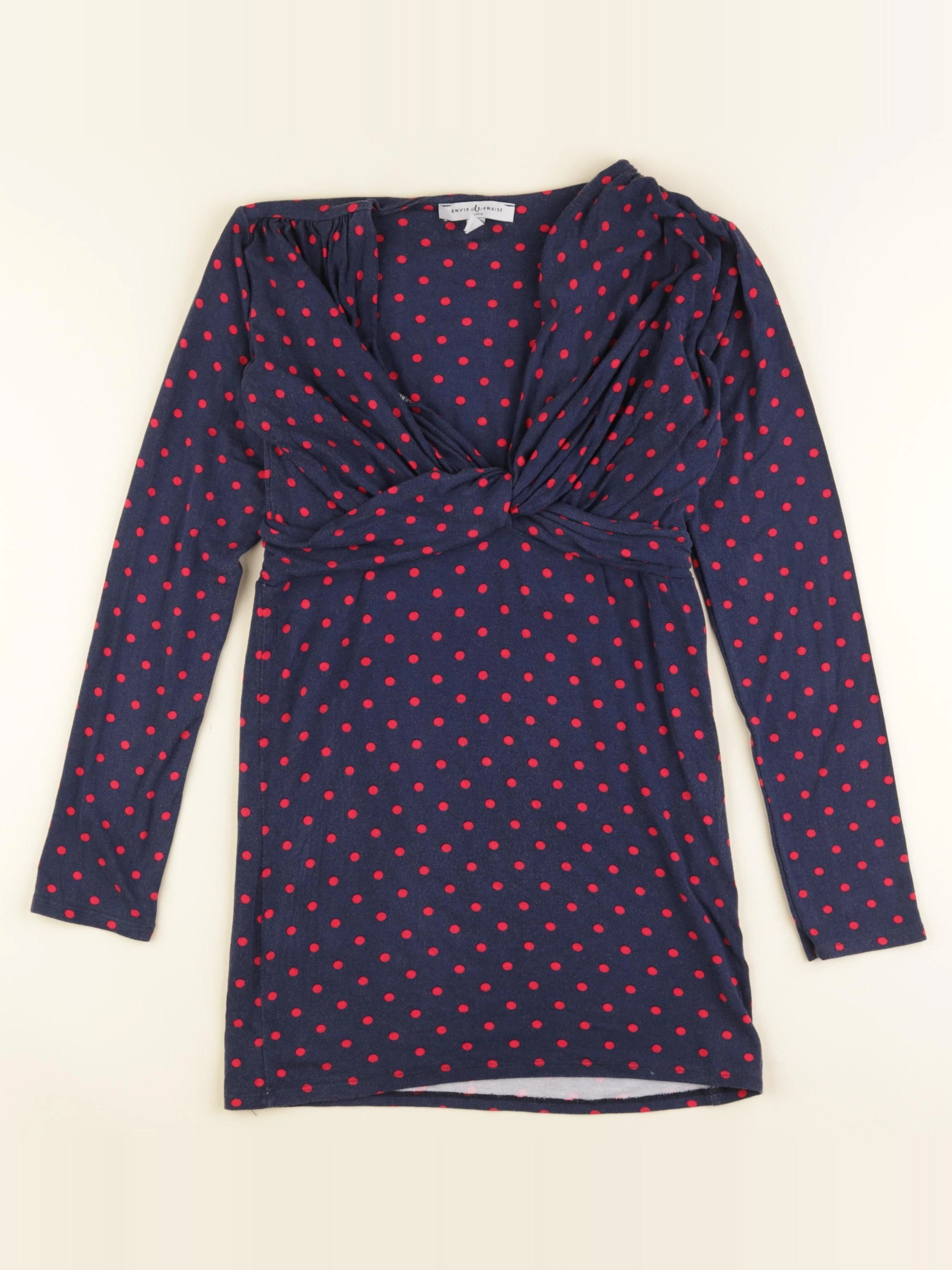 Envie de fraise - tee-shirt allaitement bleu, rose - 36 à 38