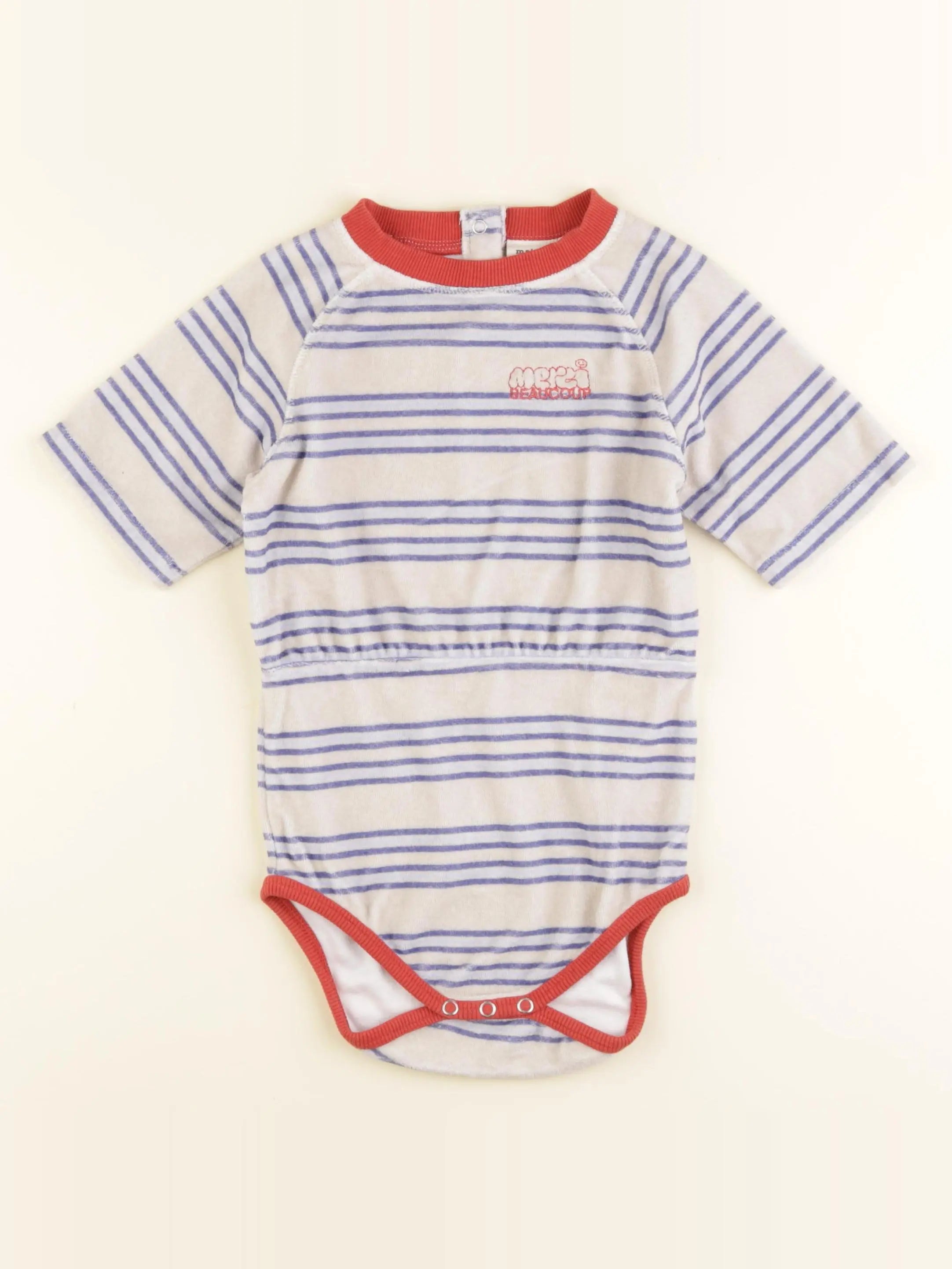 Maison Tadaboum - combinaison bleu, gris - 24 mois