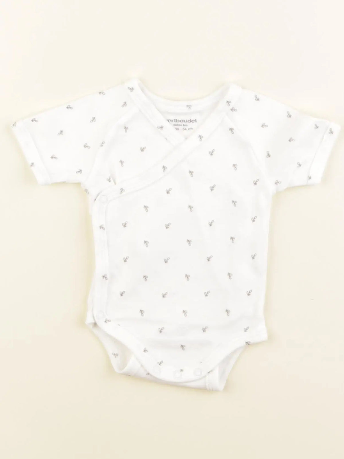 Vertbaudet - body blanc - 1 mois