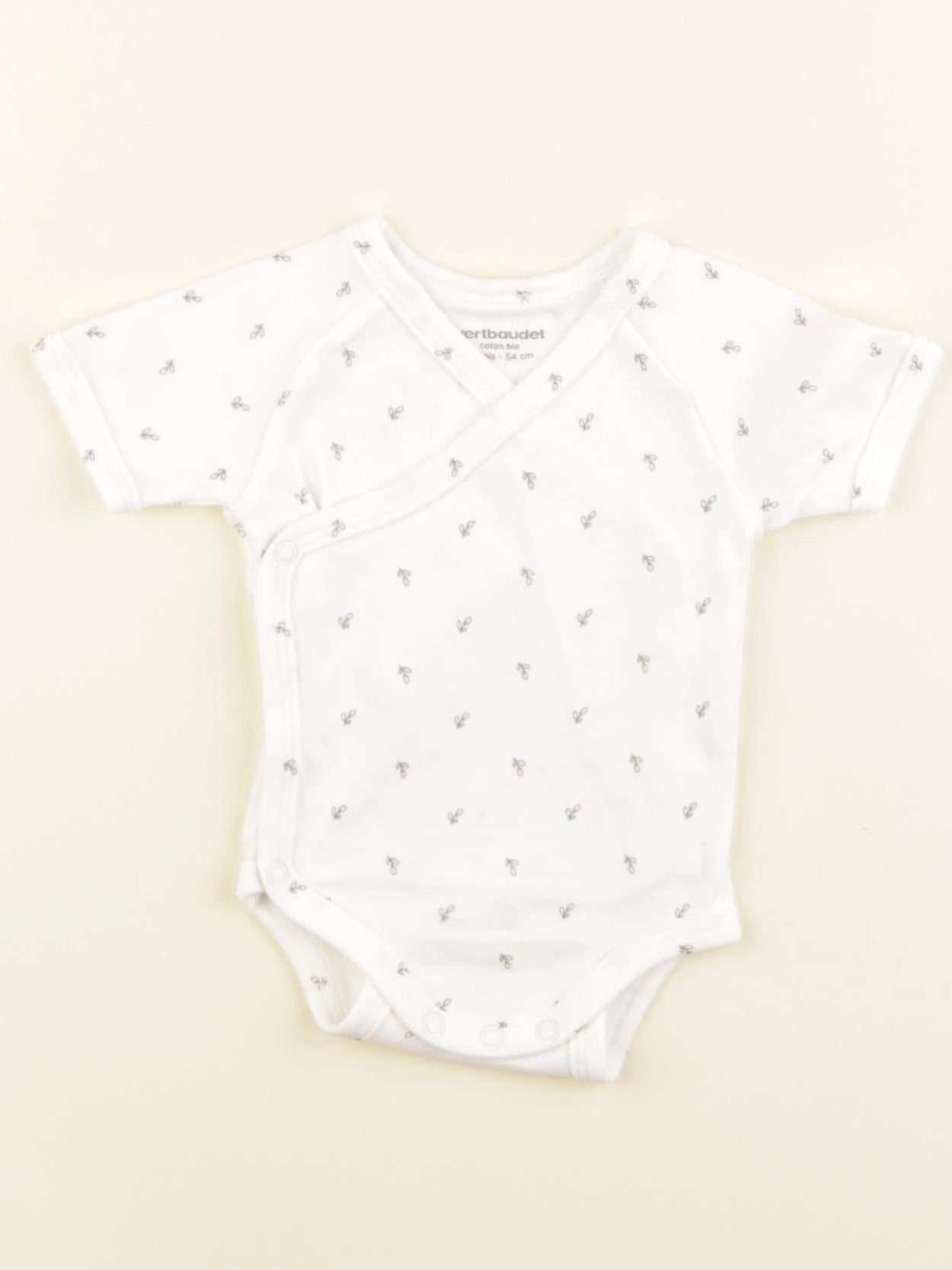 Vertbaudet - body blanc - 1 mois