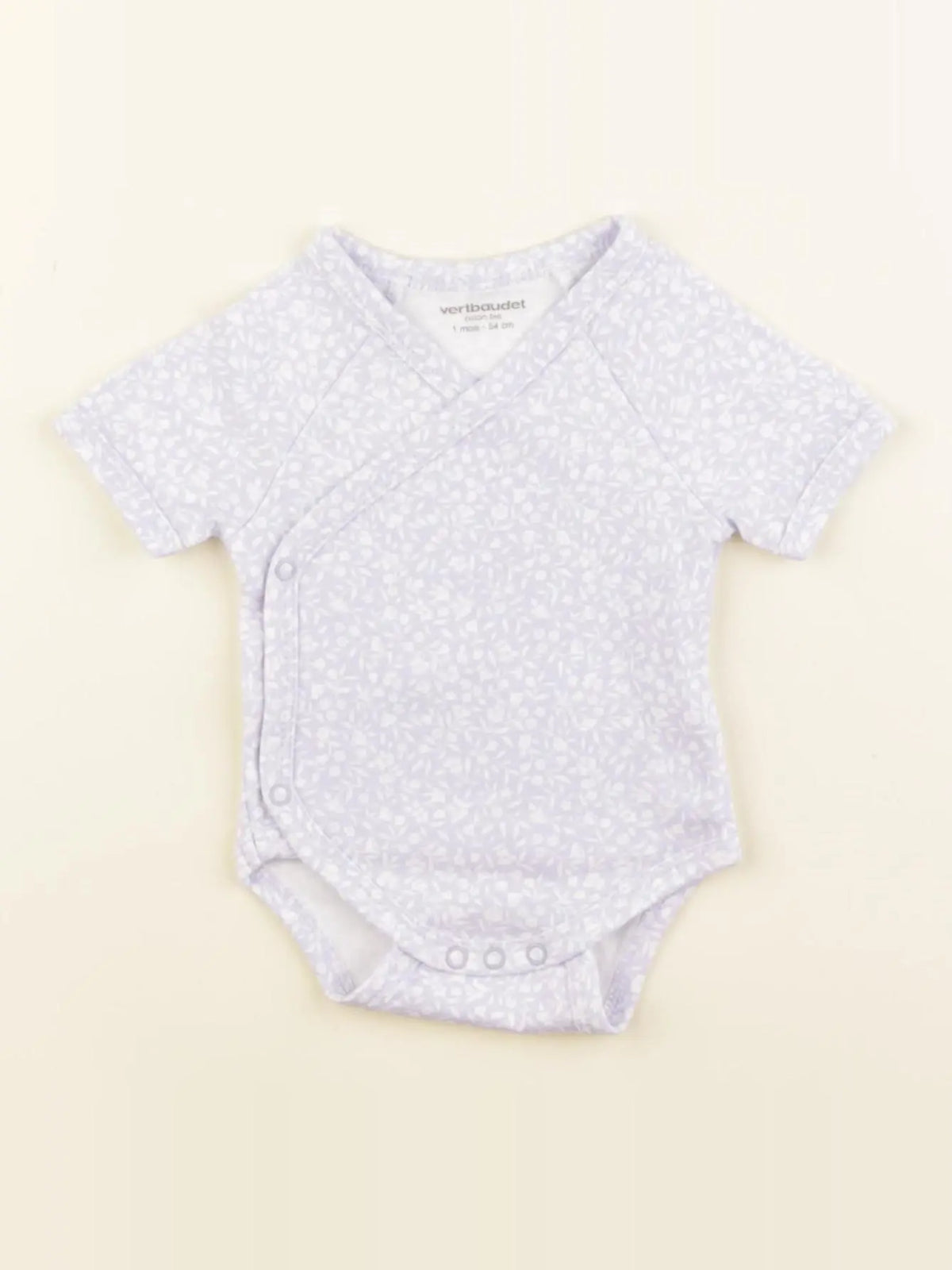 Vertbaudet - body violet - 1 mois