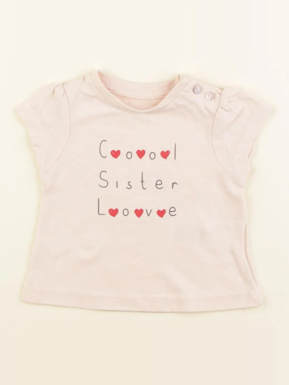 Vertbaudet - tee-shirt rose - 3 mois