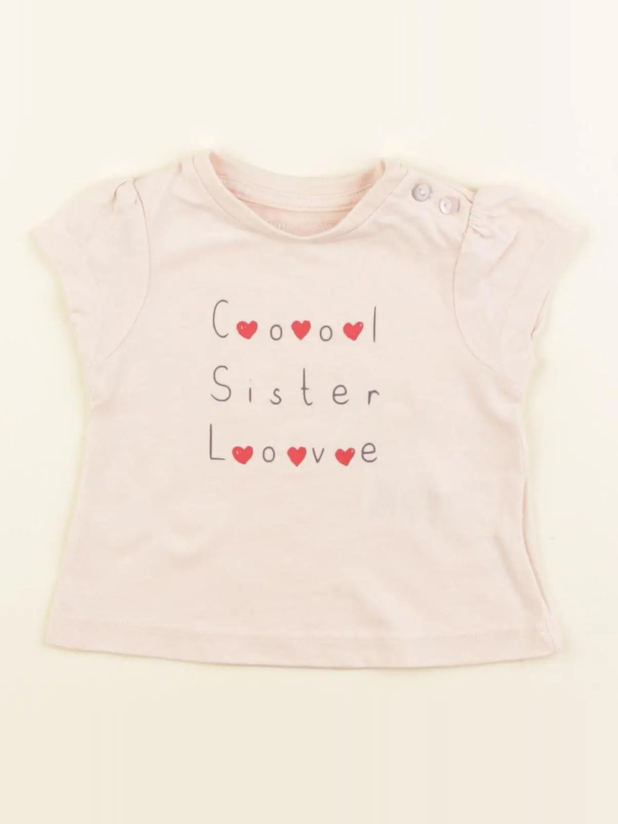 Vertbaudet - tee-shirt rose - 3 mois