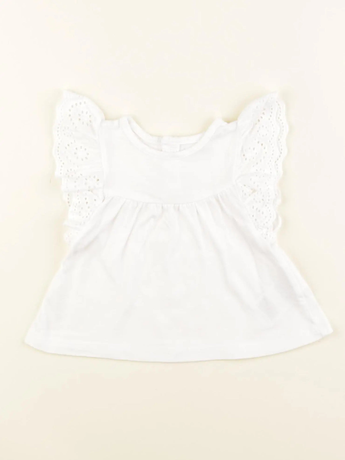 Vertbaudet - tee-shirt blanc - 3 mois