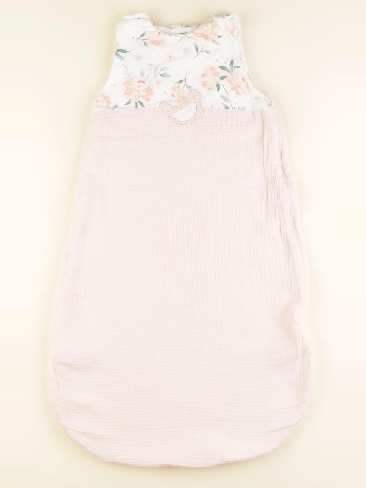 Vertbaudet - gigoteuse TOG 2,5 blanc, rose - 6/18 mois