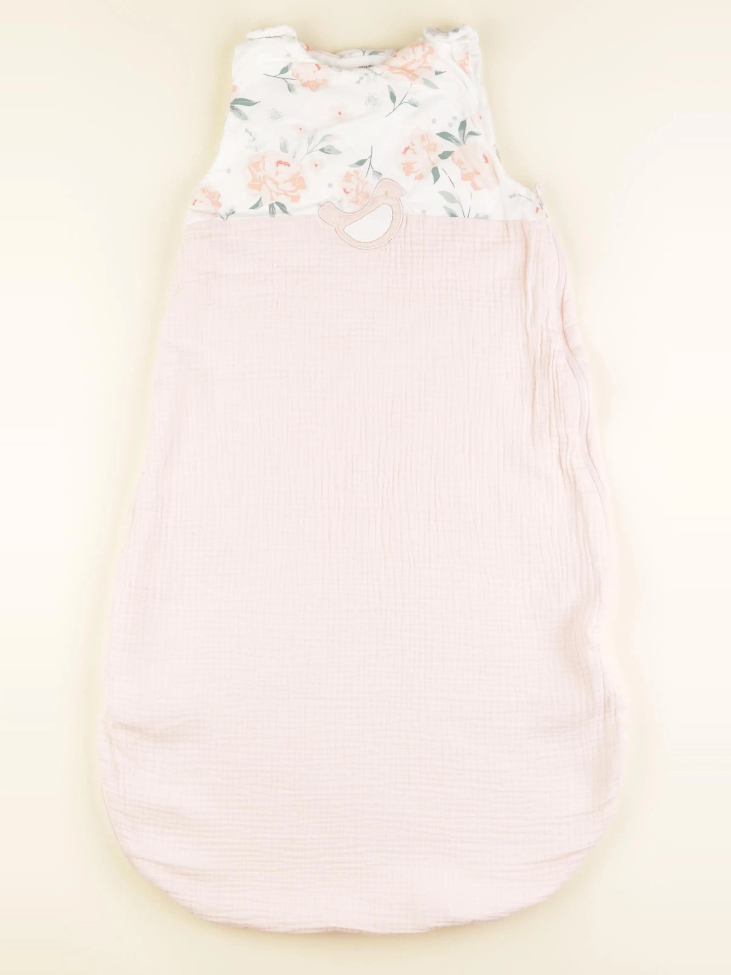 Vertbaudet - gigoteuse TOG 2,5 blanc, rose - 6/18 mois