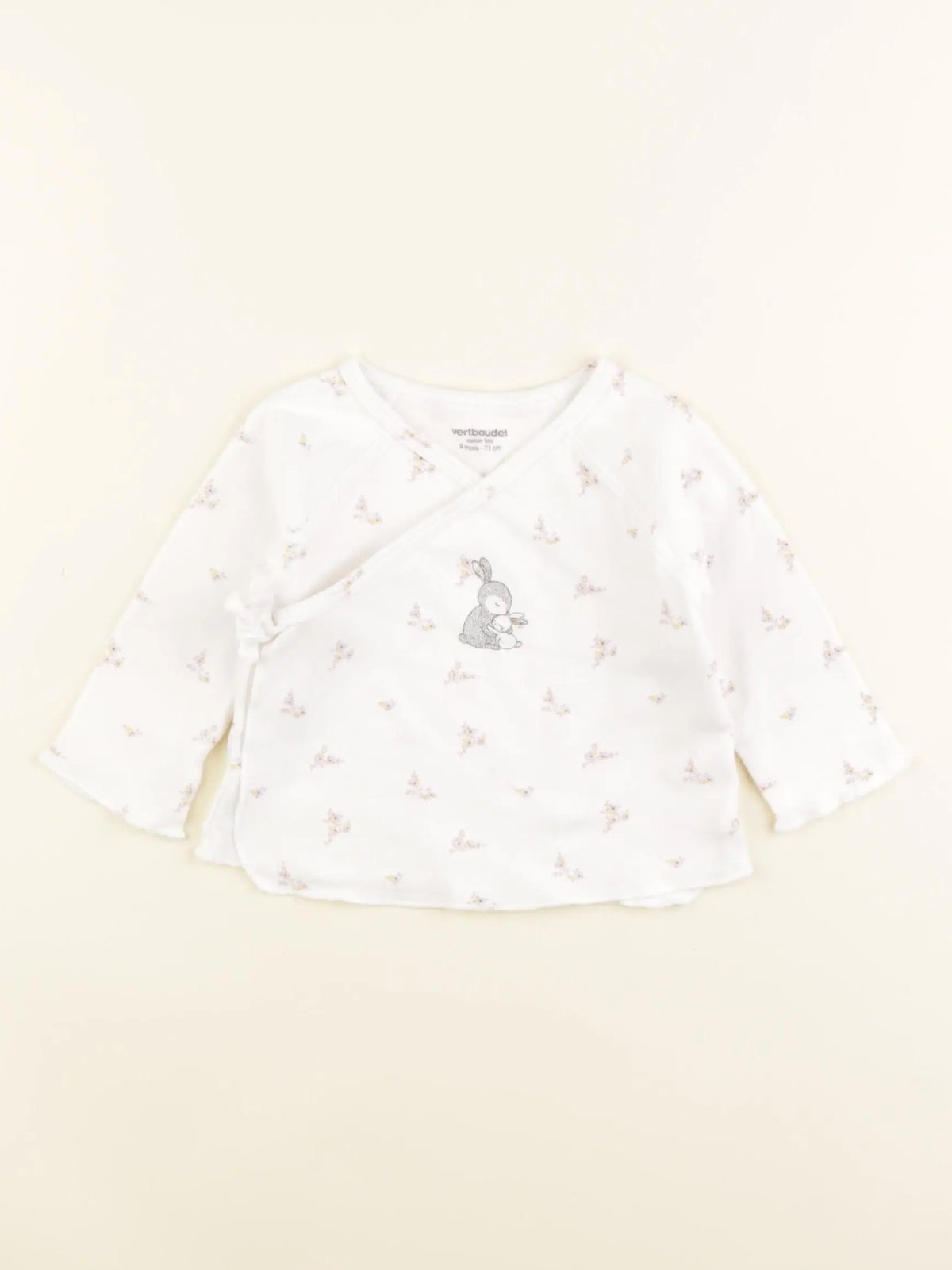 Vertbaudet - tee-shirt blanc - 9 mois