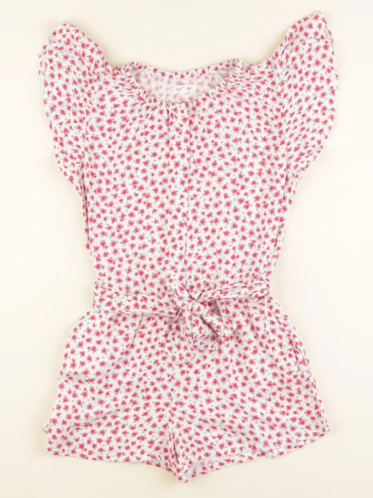 Vertbaudet - combinaison blanc, rose - 8 ans