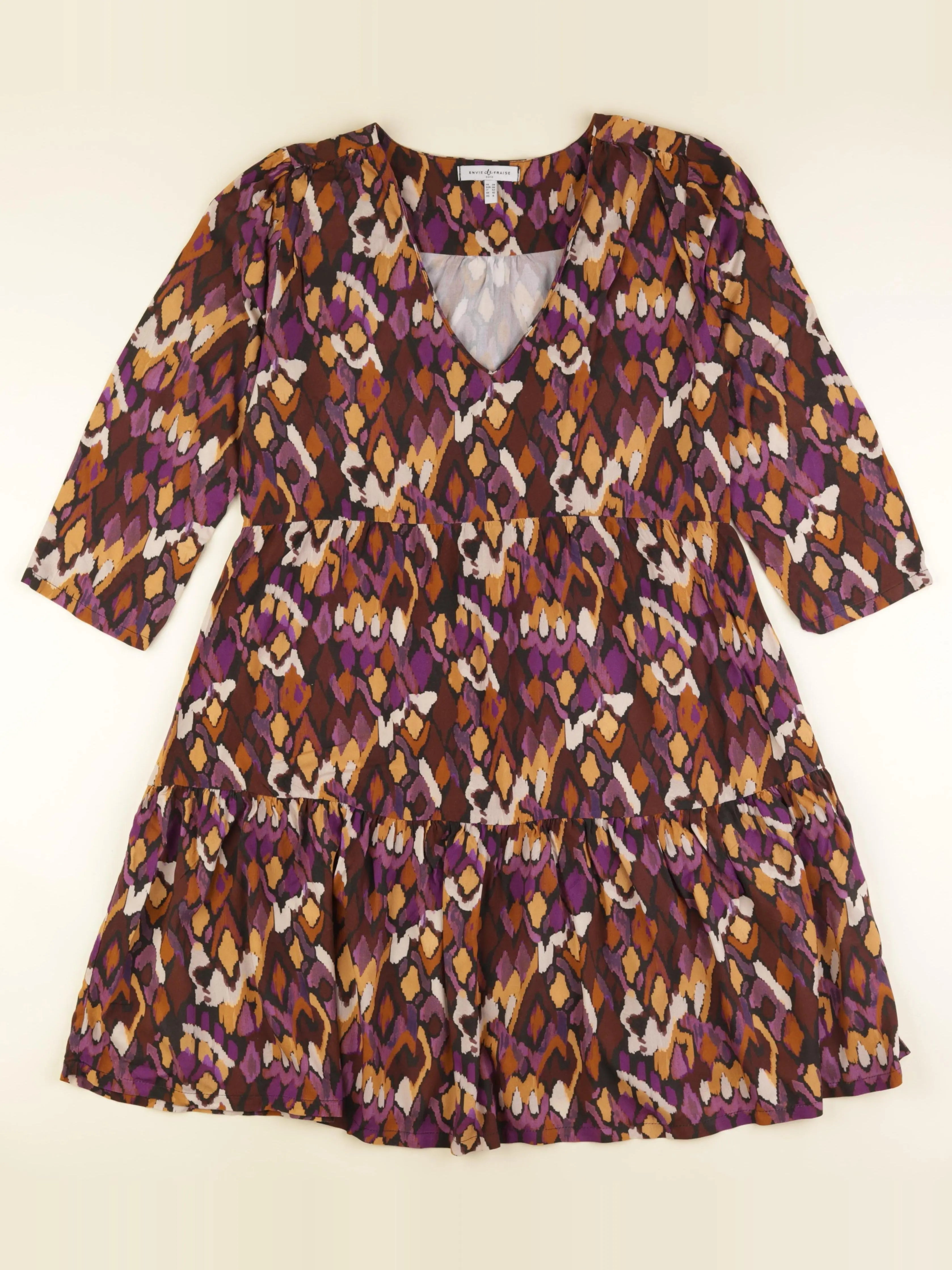 Envie de fraise - robe grossesse violet - 38