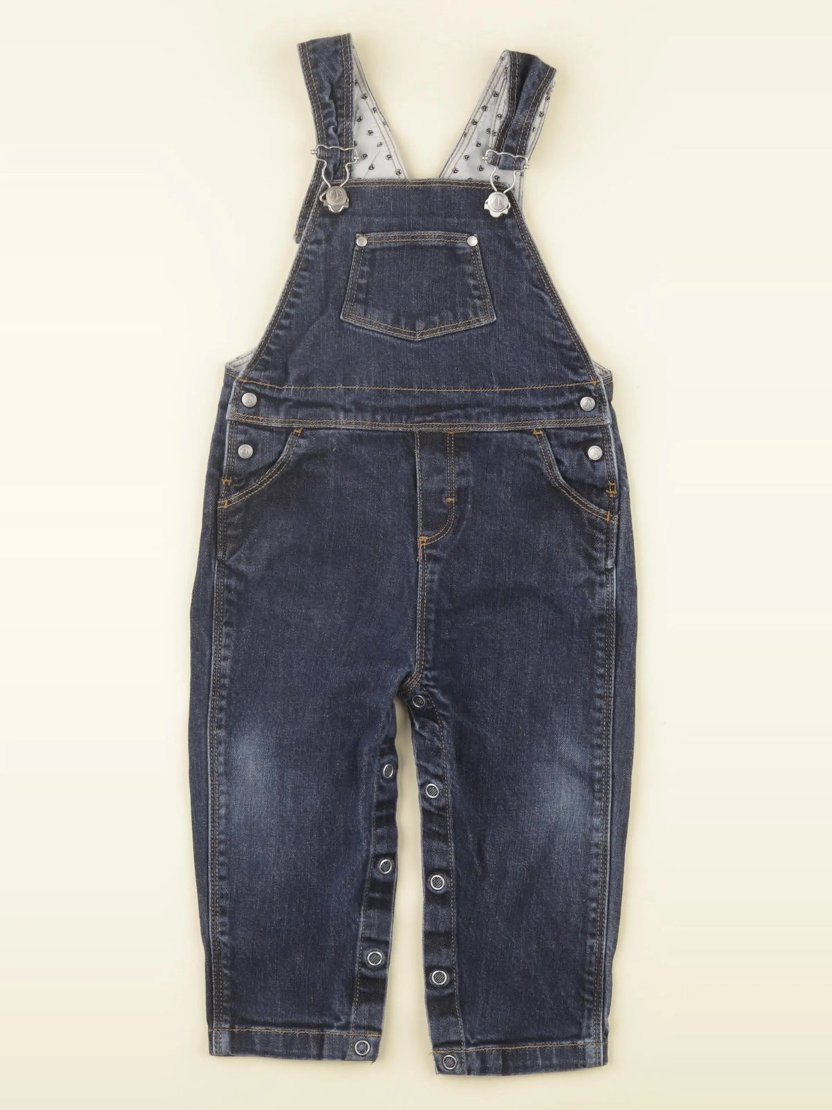 Petit Bateau - salopette bleu - 18 mois