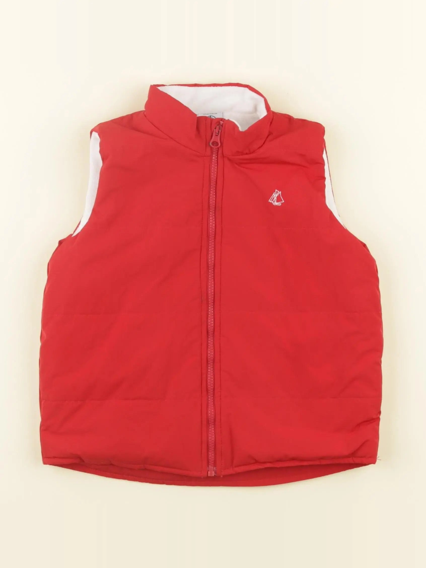 Petit Bateau - doudoune rouge - 24 mois