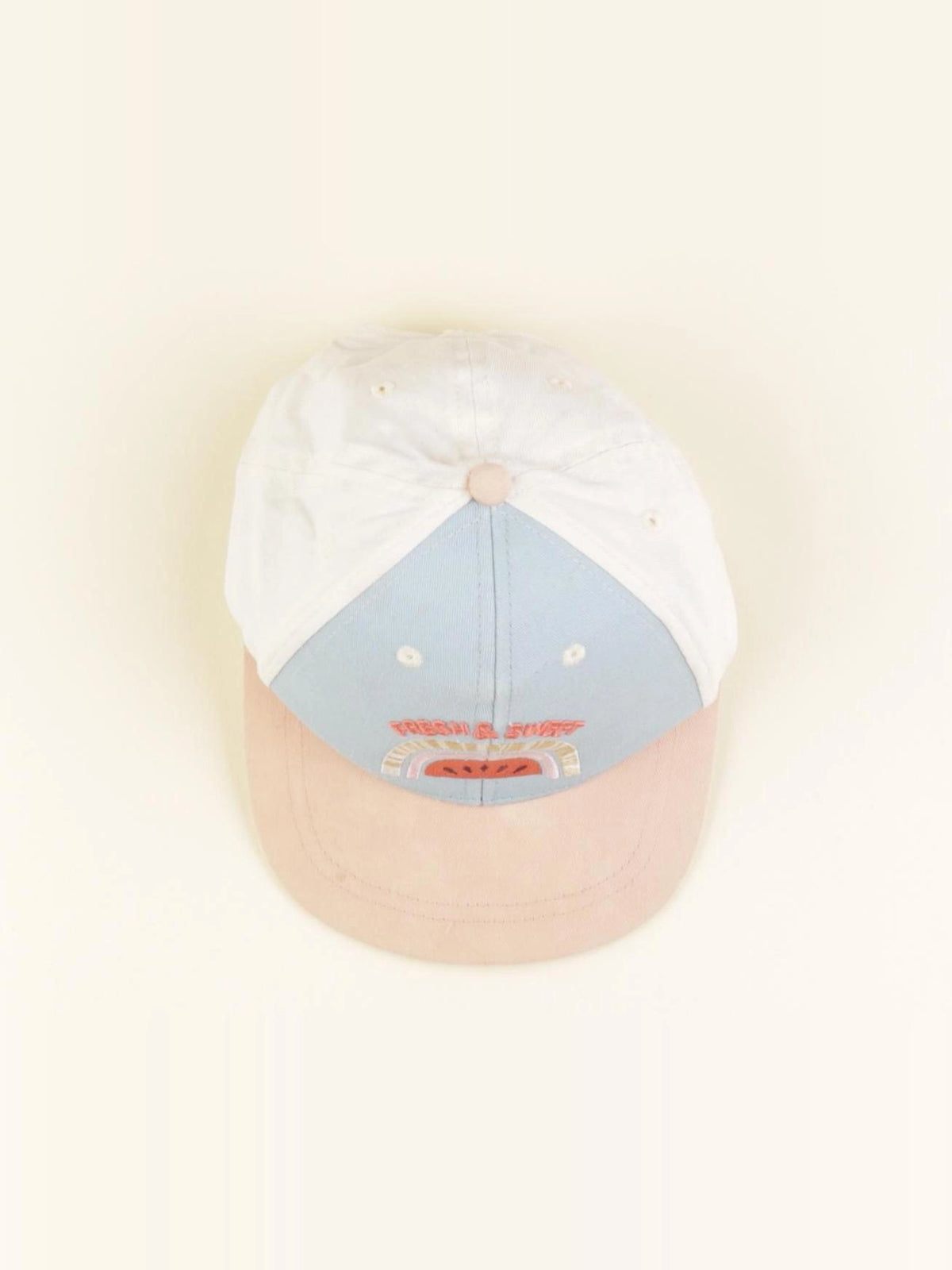 Vertbaudet - casquette bleu, rose - 4/6 ans