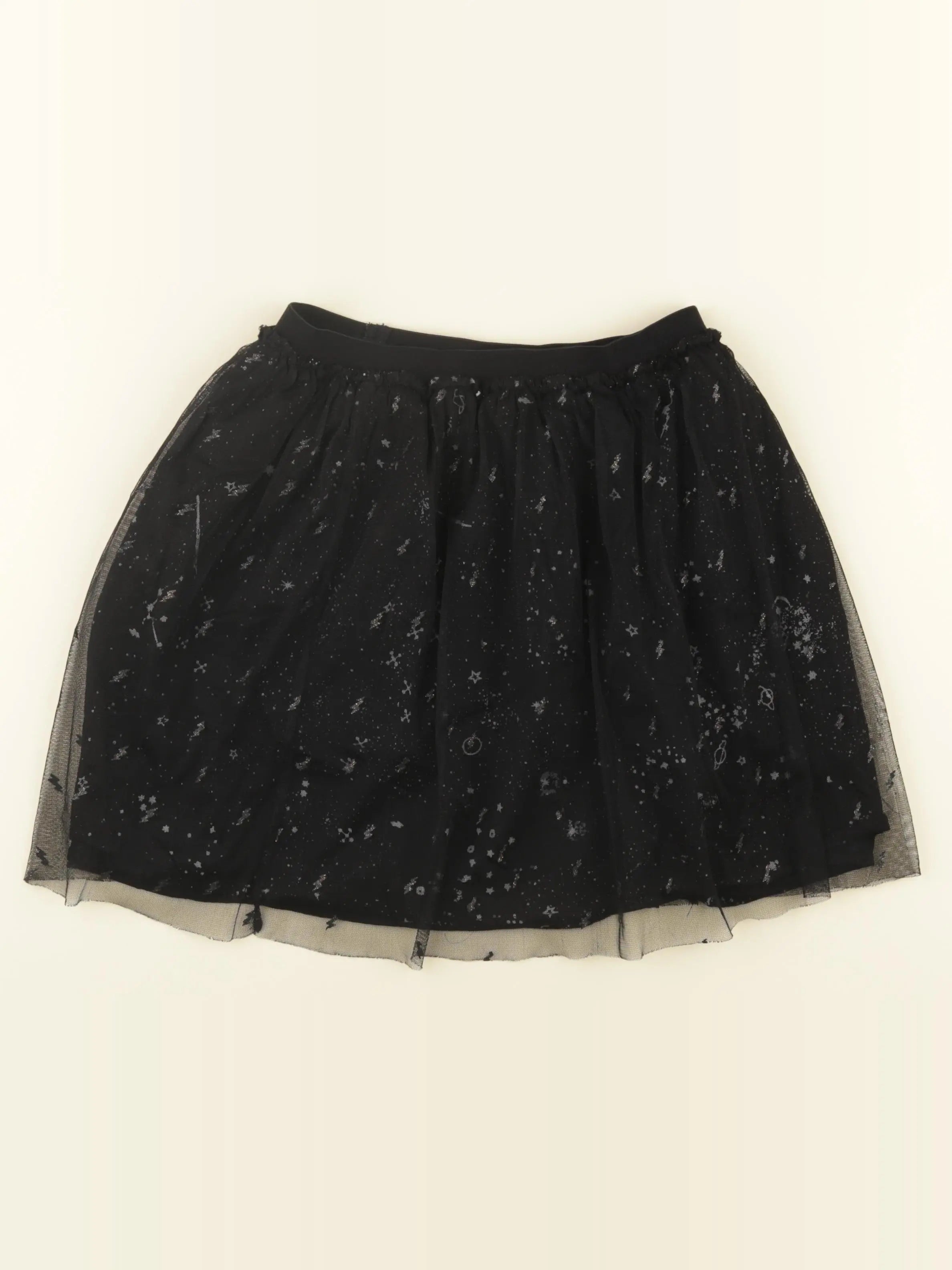 IKKS - jupe argent, noir - 12 ans