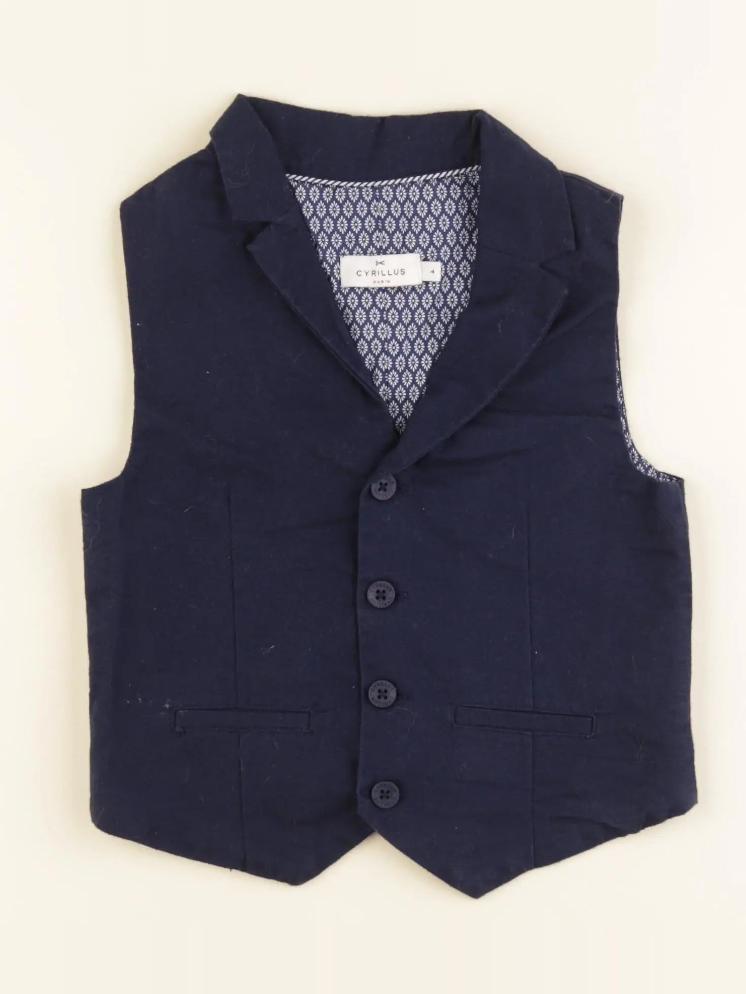 Cyrillus - gilet bleu - 4 ans