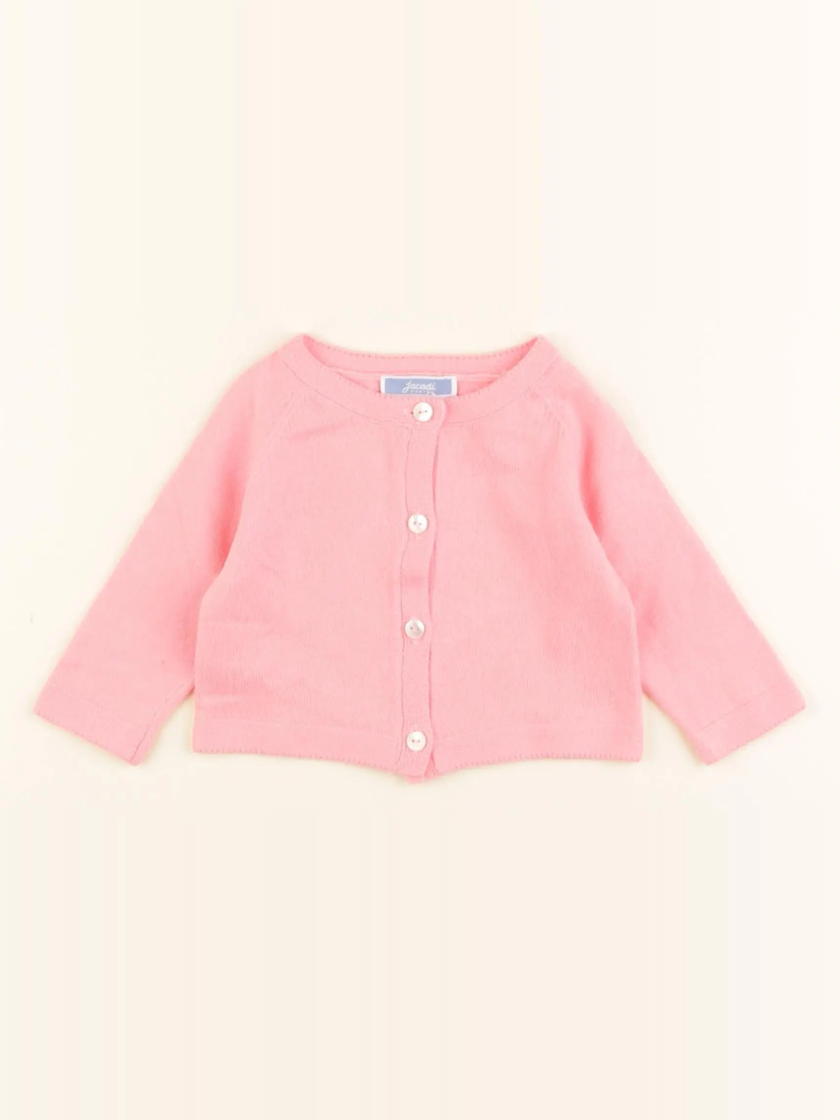 Jacadi - gilet rose - 3 mois
