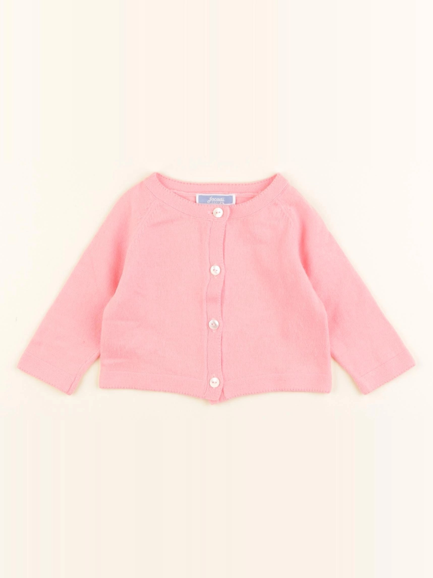 Jacadi - gilet rose - 3 mois