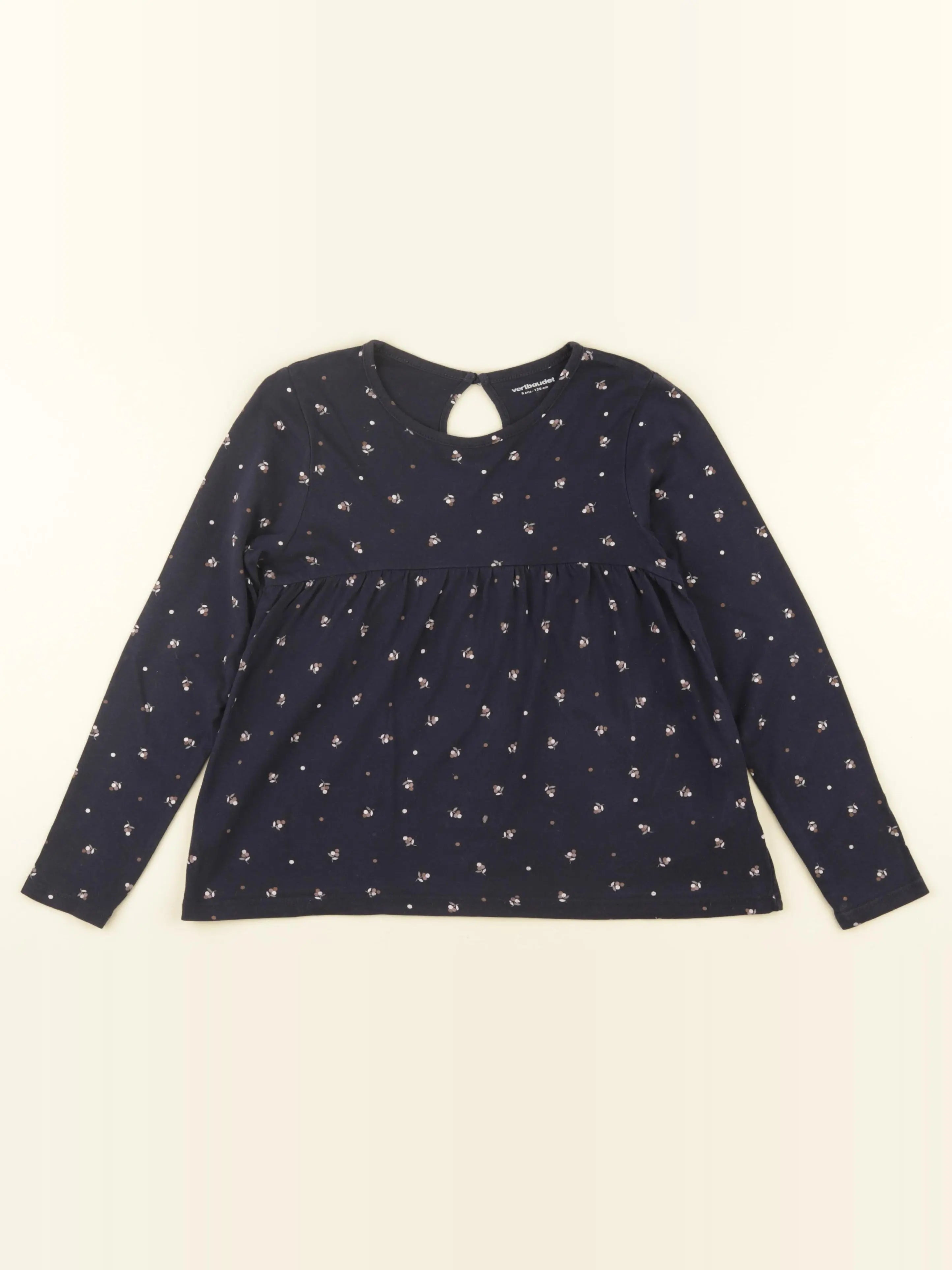 Vertbaudet - tee-shirt bleu - 8 ans