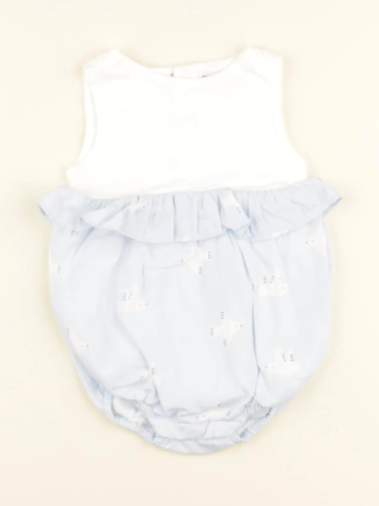 Jacadi - combinaison blanc, gris - 3 mois