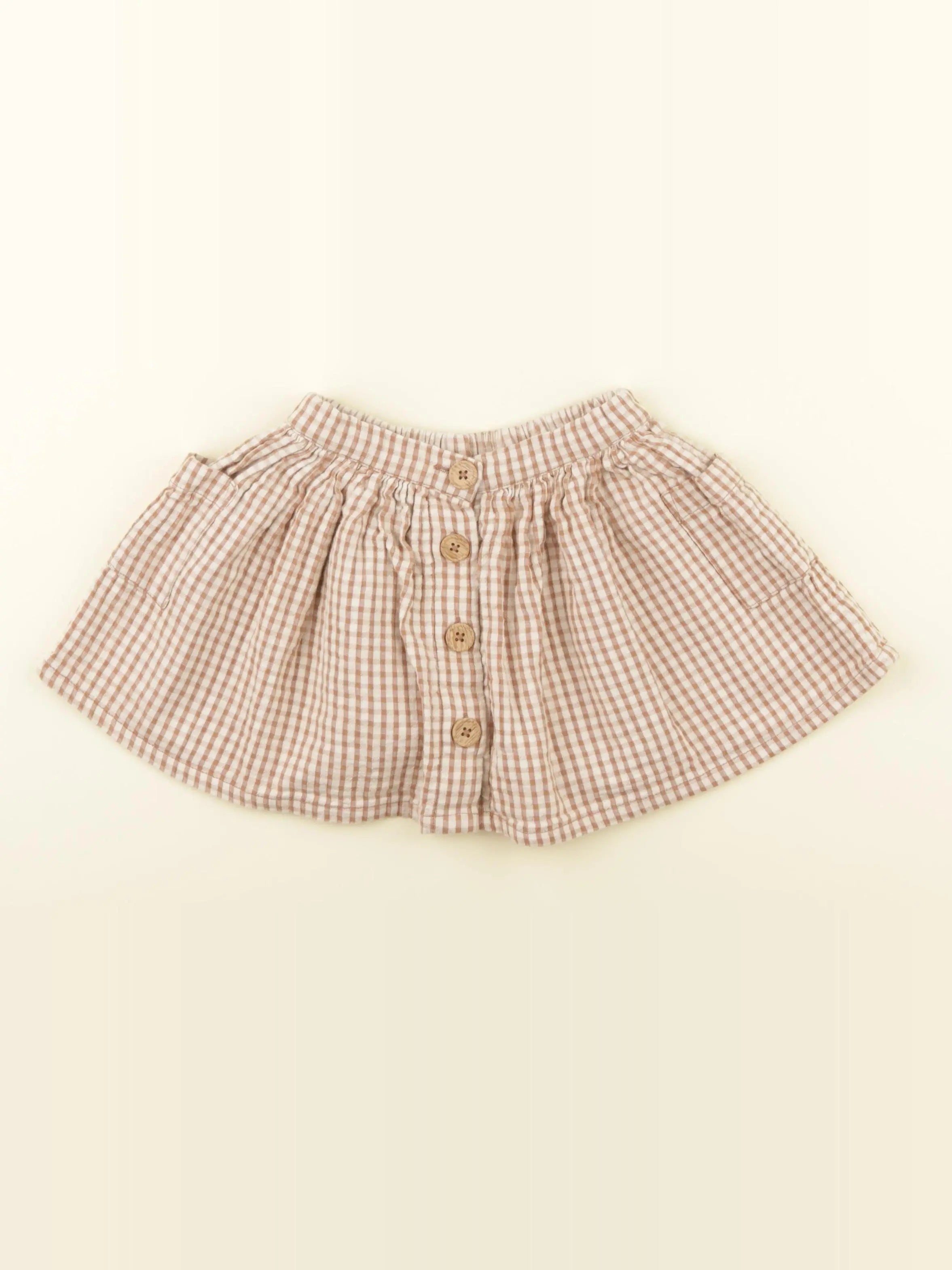 Vertbaudet - jupe beige, marron - 12 mois