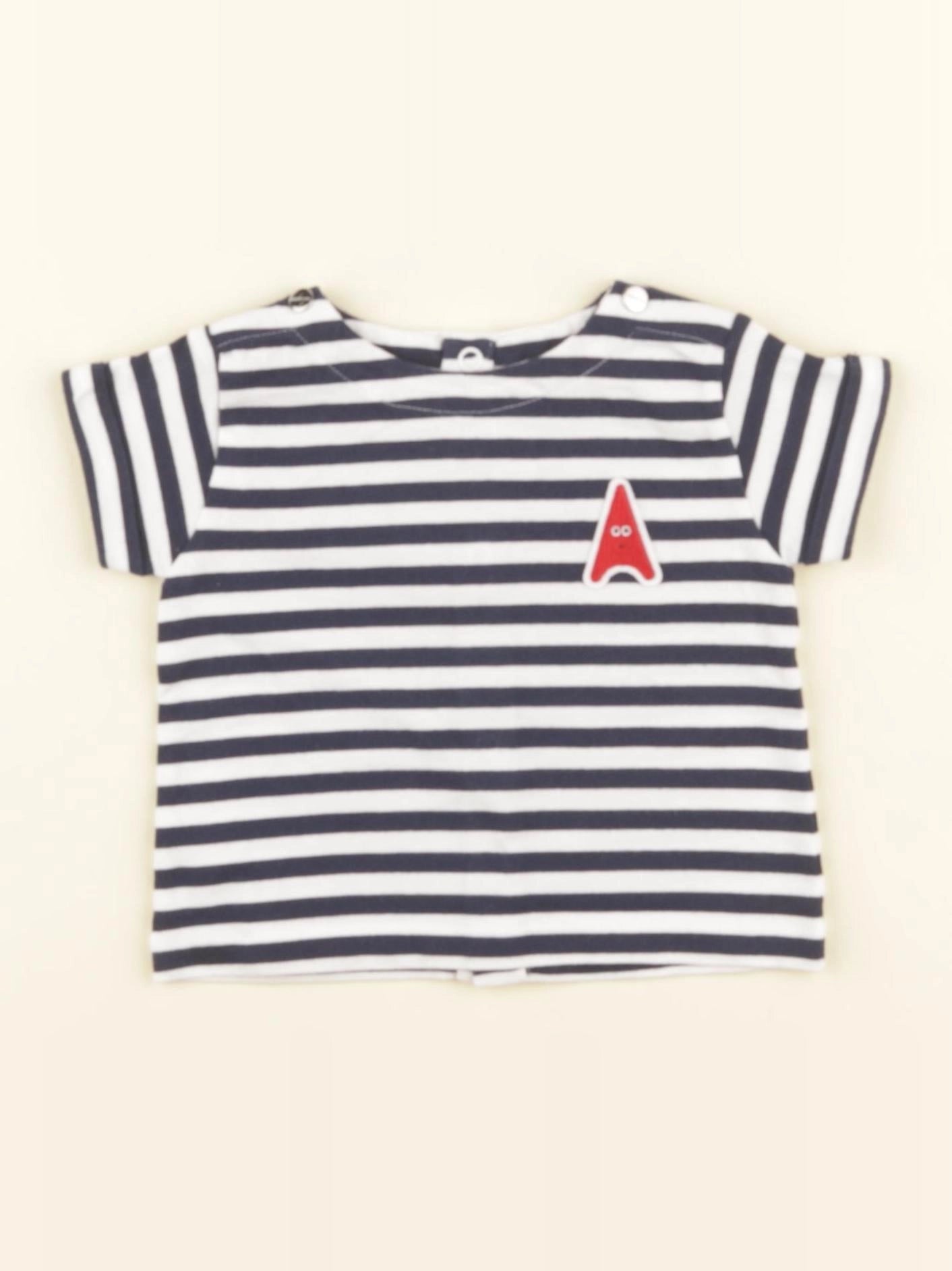 Jacadi - tee-shirt bleu - 3 mois