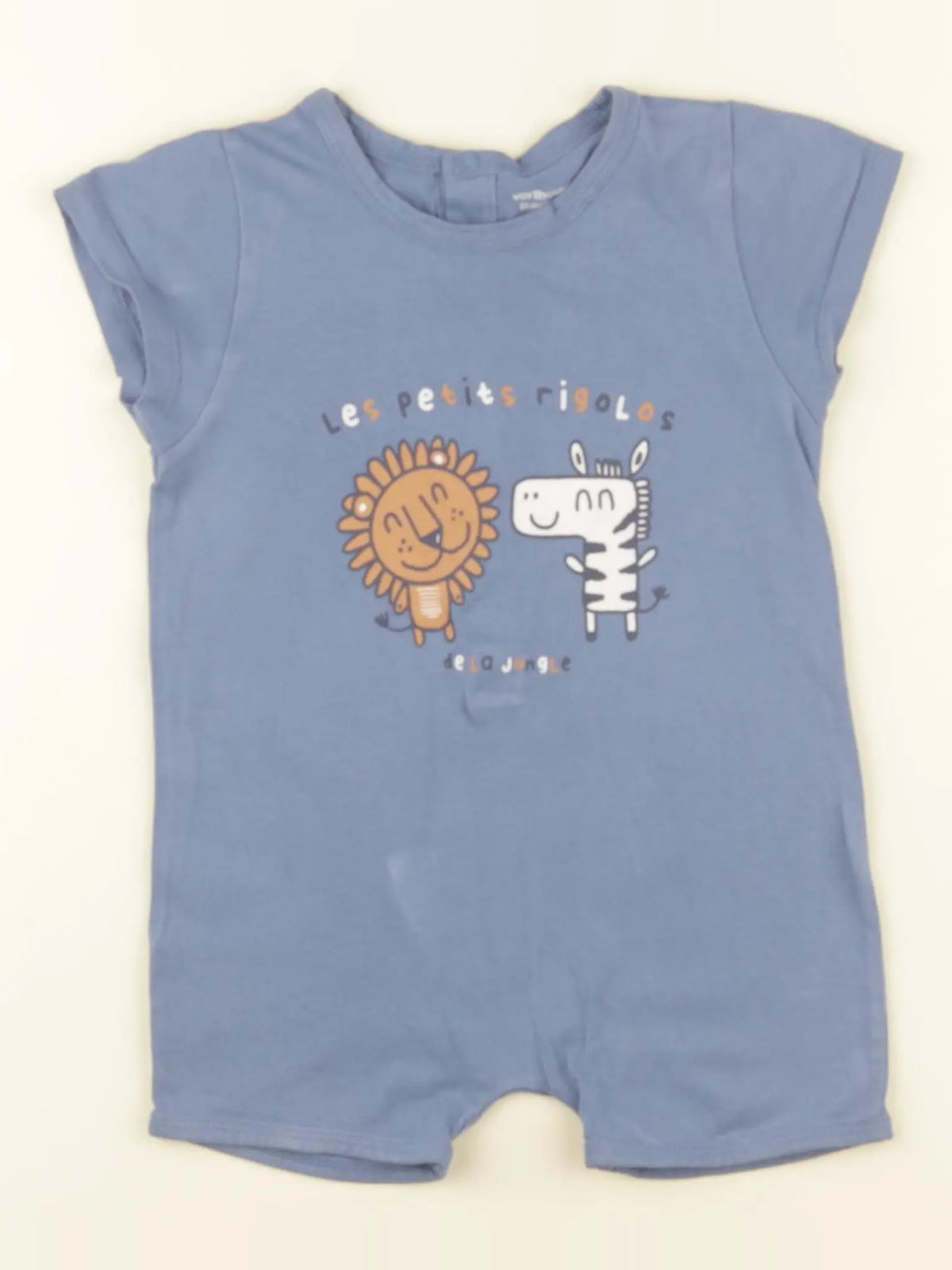Vertbaudet - pyjama coton bleu - 2 ans