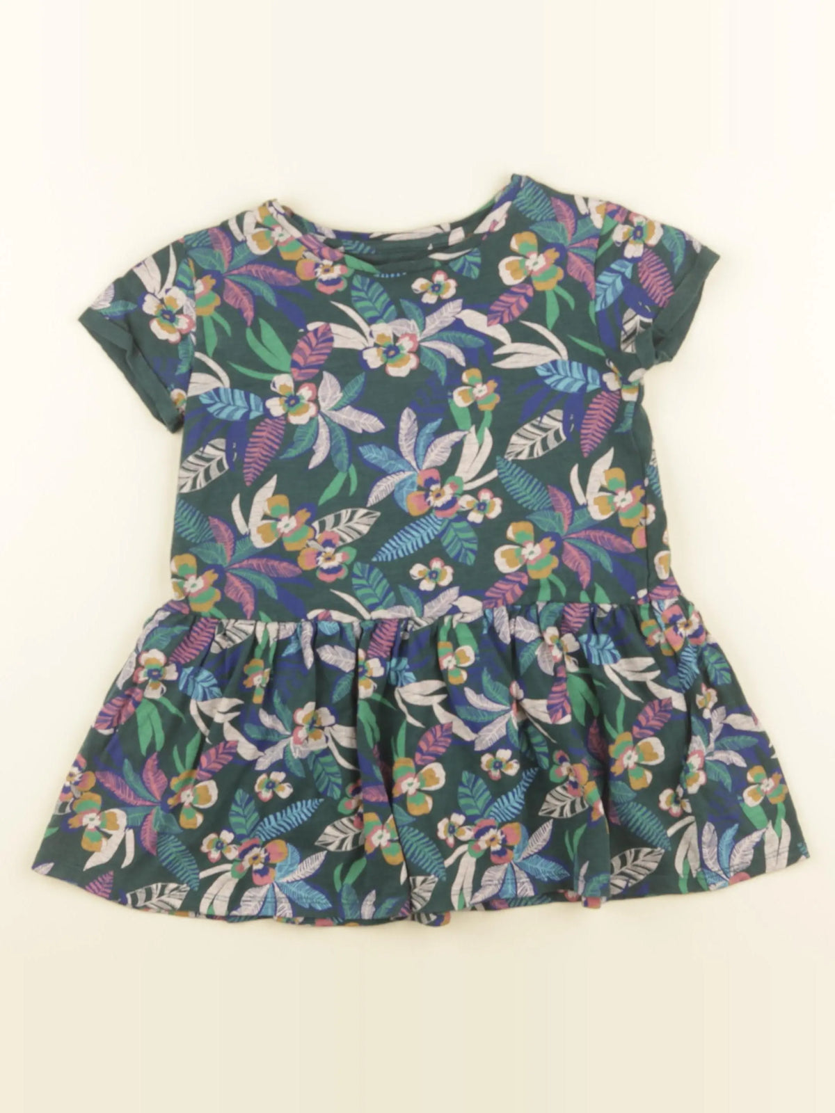 Vertbaudet - robe multicolore - 4 ans