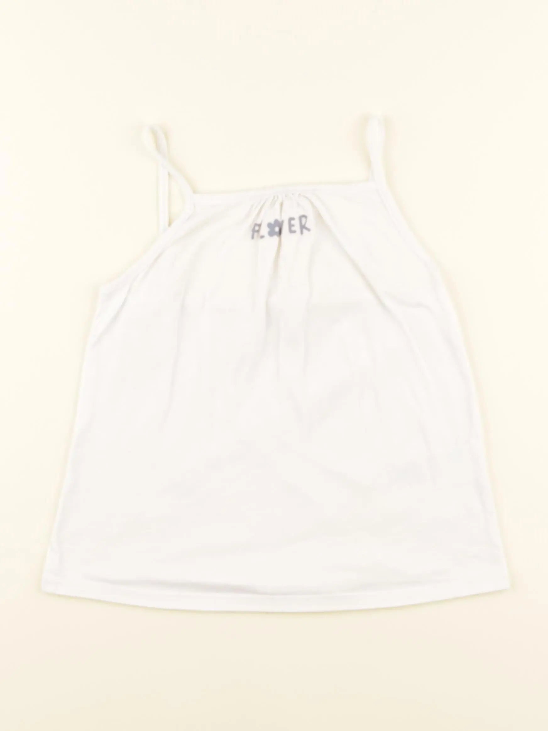 Vertbaudet - débardeur blanc - 6 ans