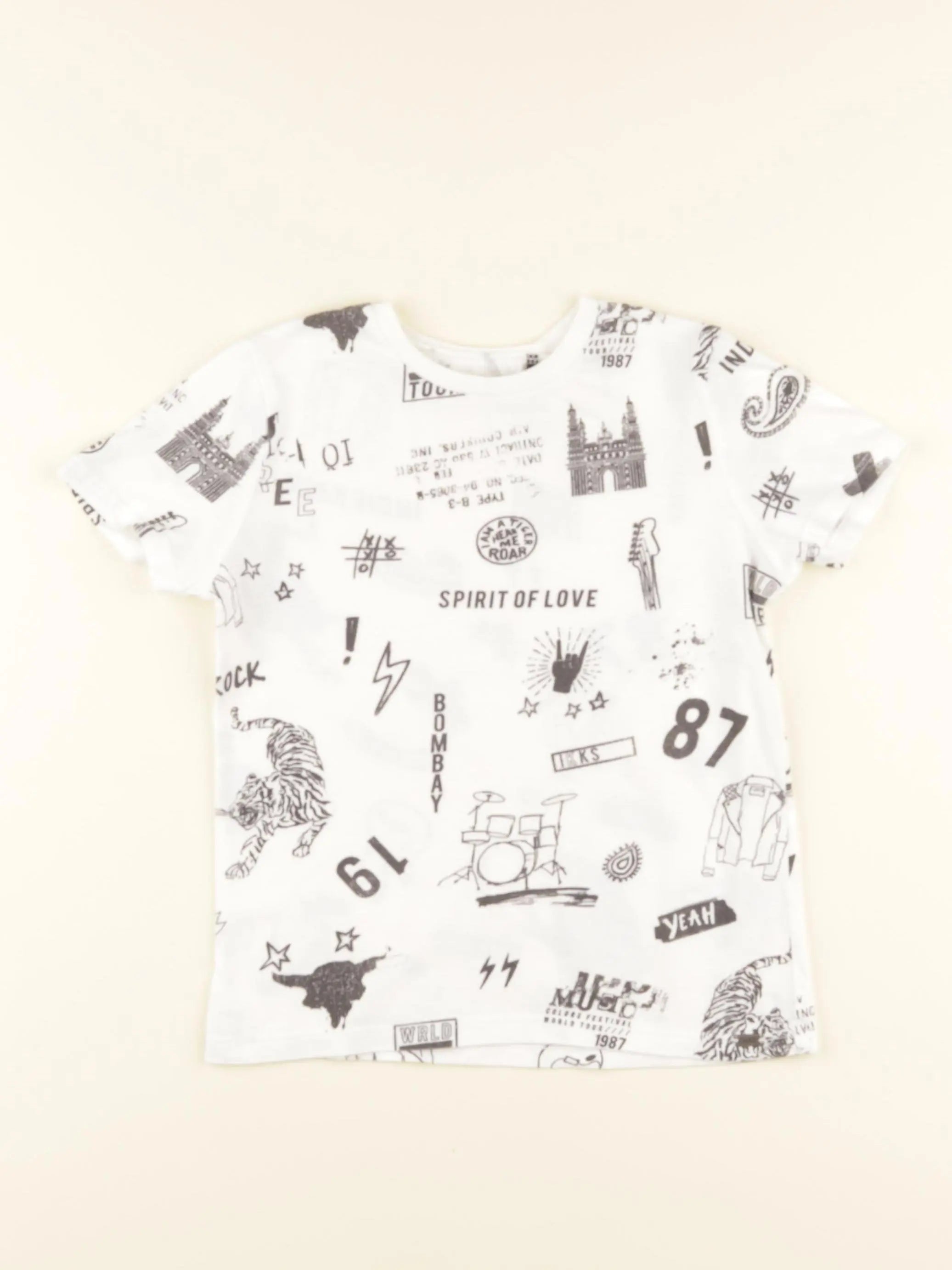 IKKS - tee-shirt blanc - 4 ans