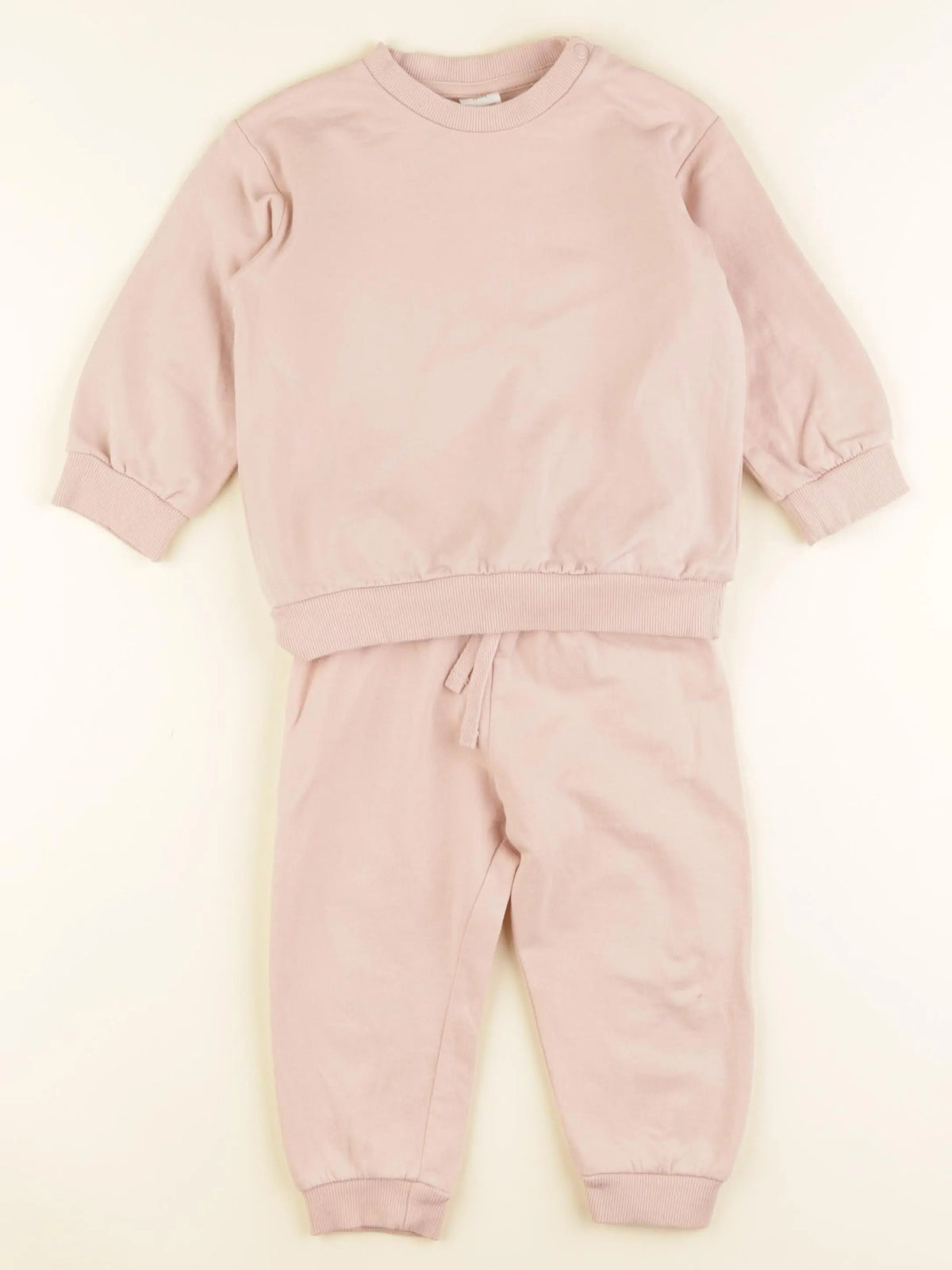 H&M - ensemble rose - 9/12 mois