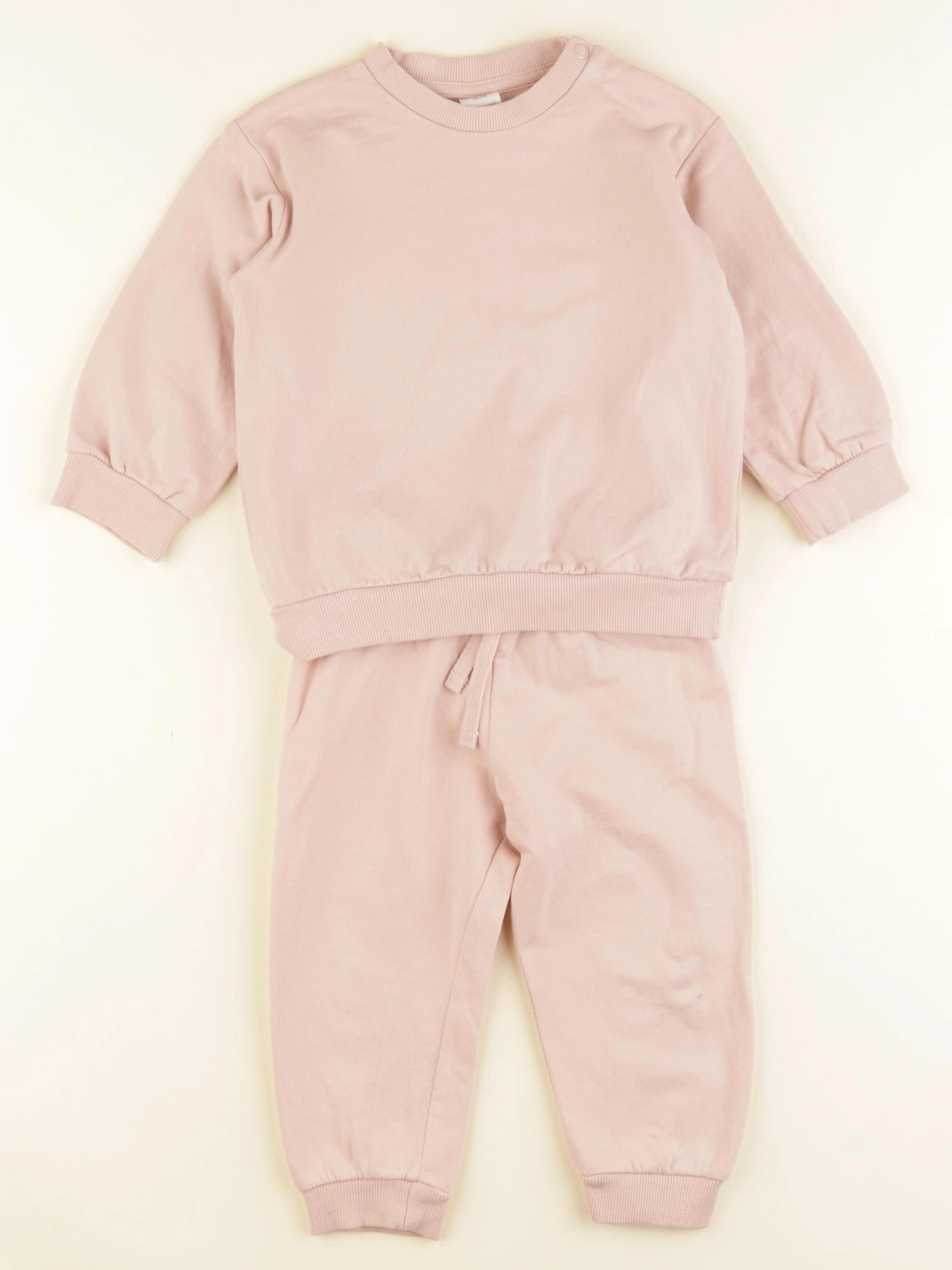 H&M - ensemble rose - 9/12 mois