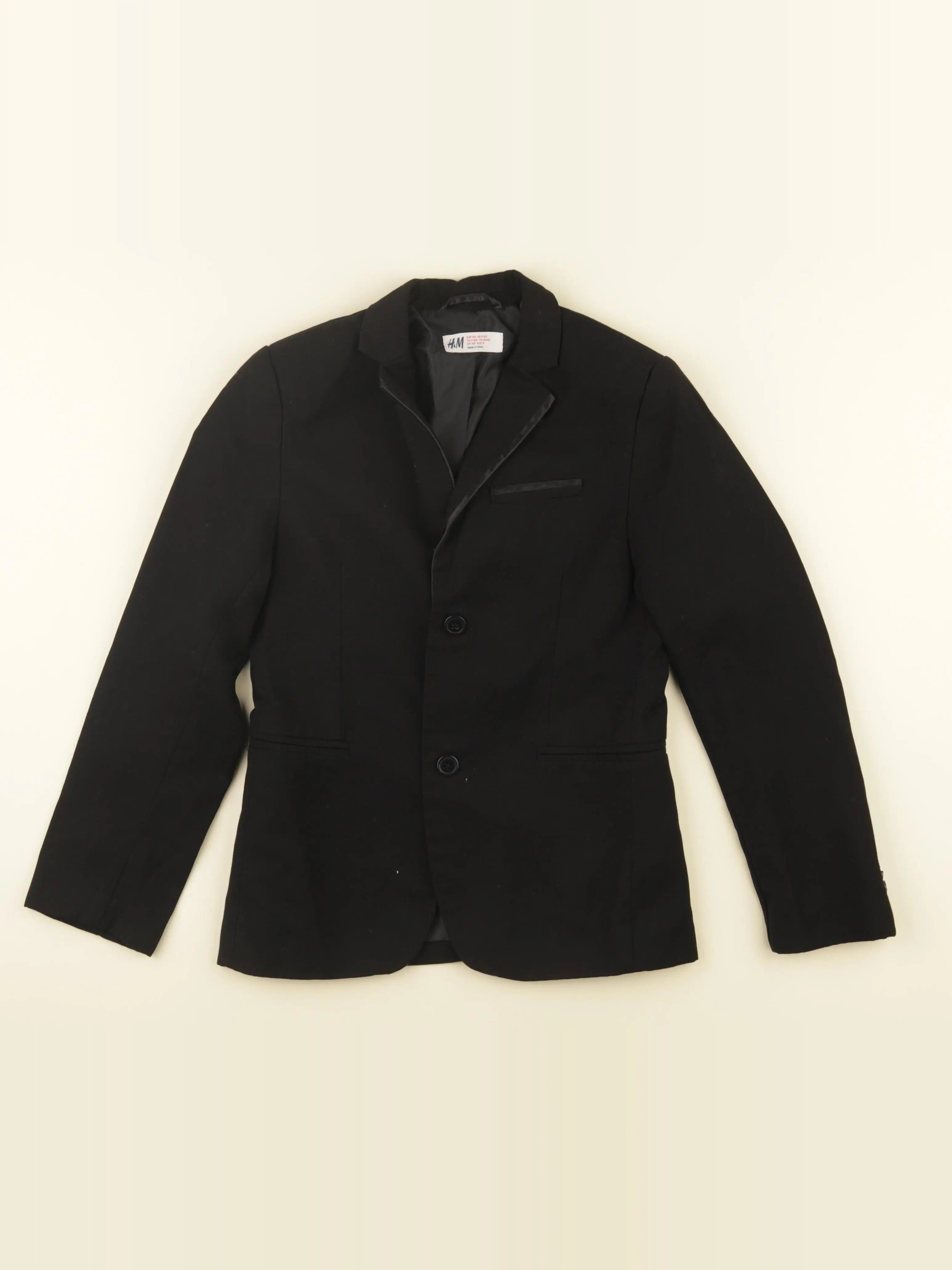 H&M - veste noir - 9/10 ans