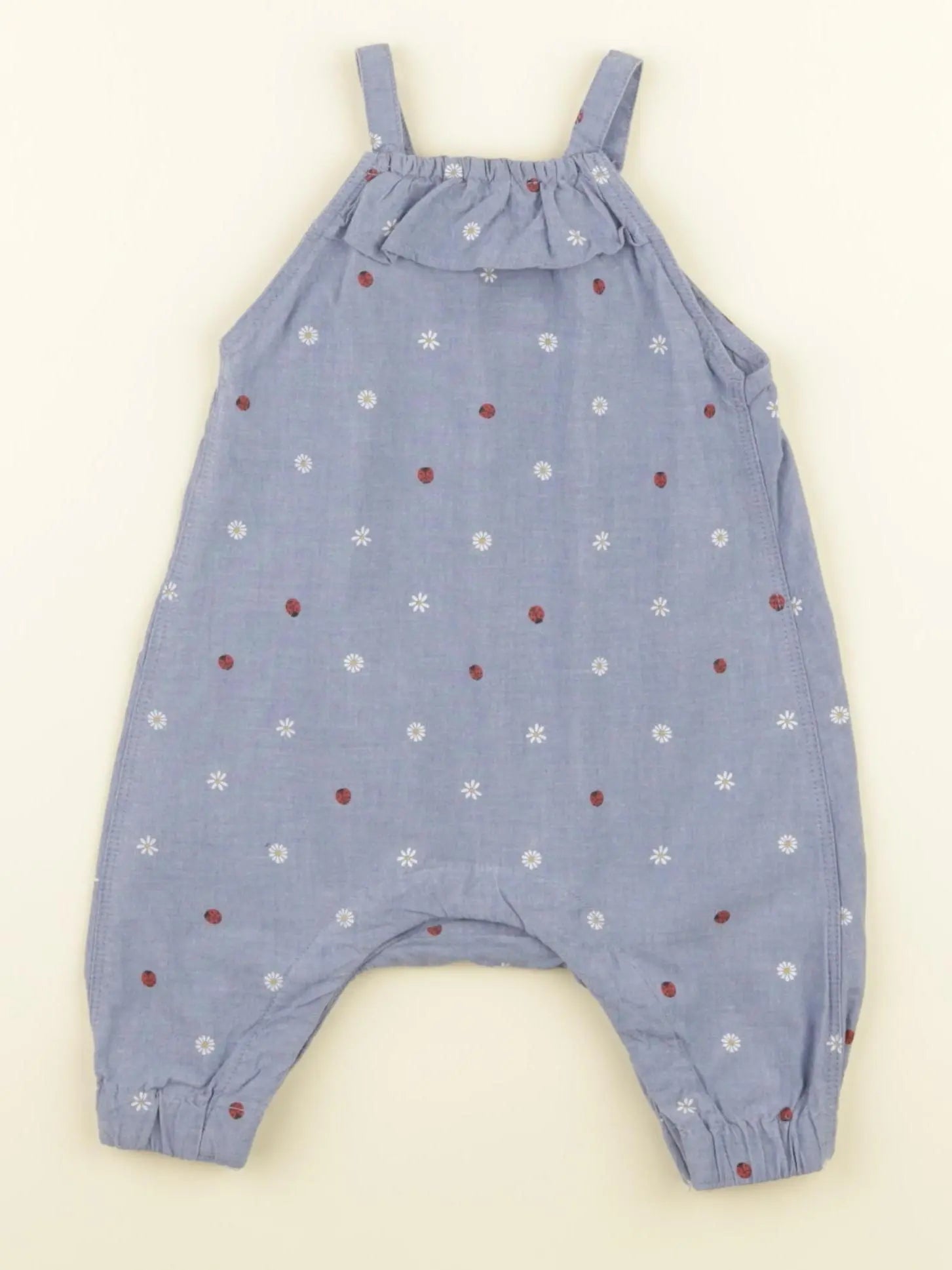 H&M - combinaison bleu - 1/2 mois