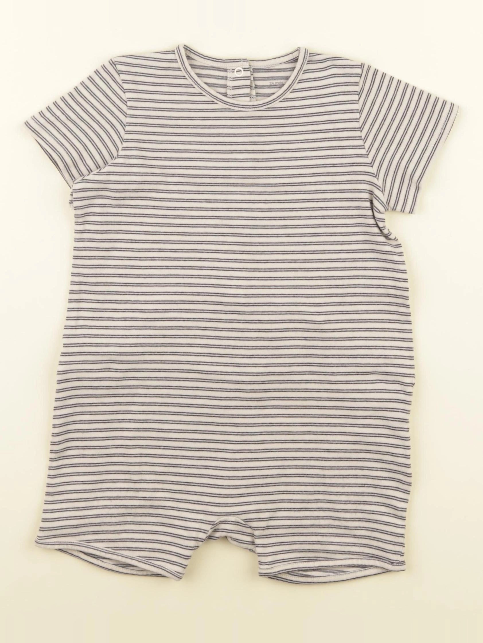 Vertbaudet - pyjama coton marron - 24 mois