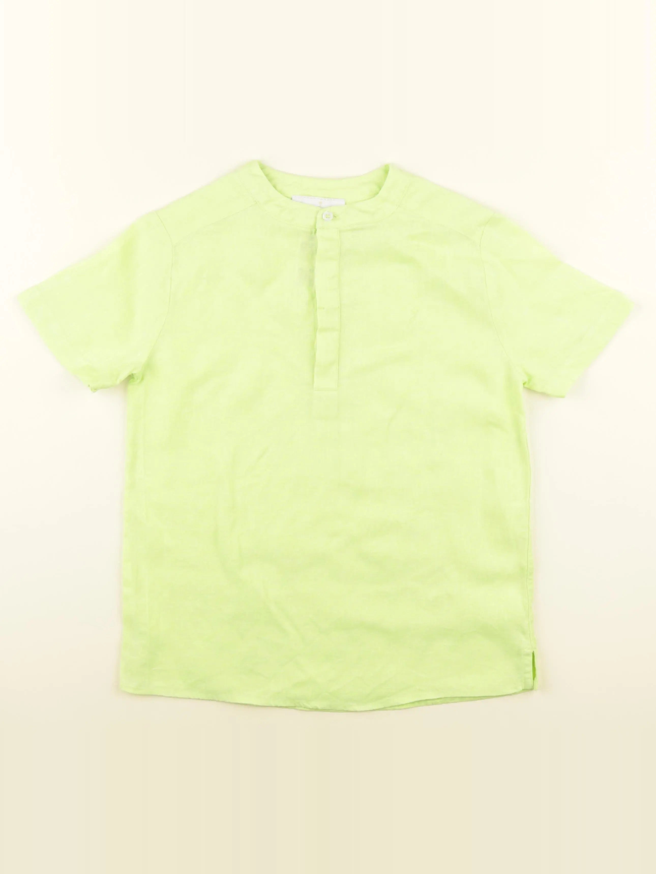 Jacadi - chemise vert fluo - 10 ans