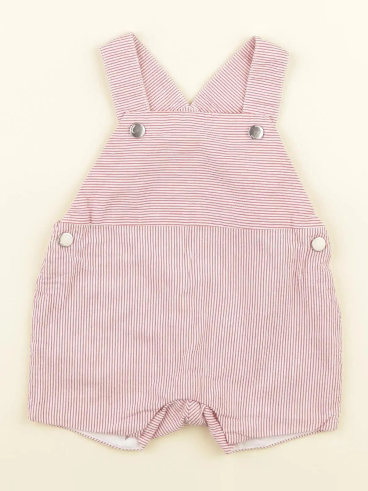 Jacadi - salopette rouge, blanc - 3 mois