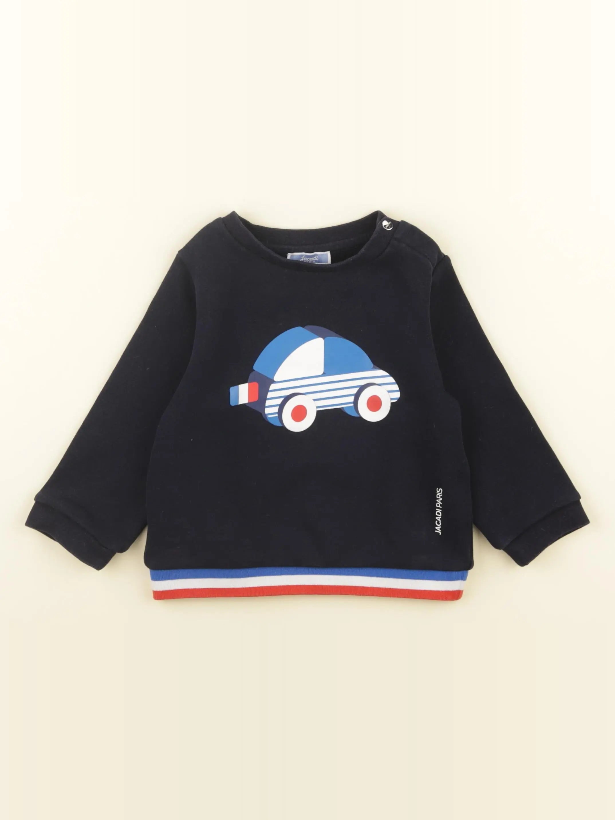 Jacadi - sweat bleu - 24 mois