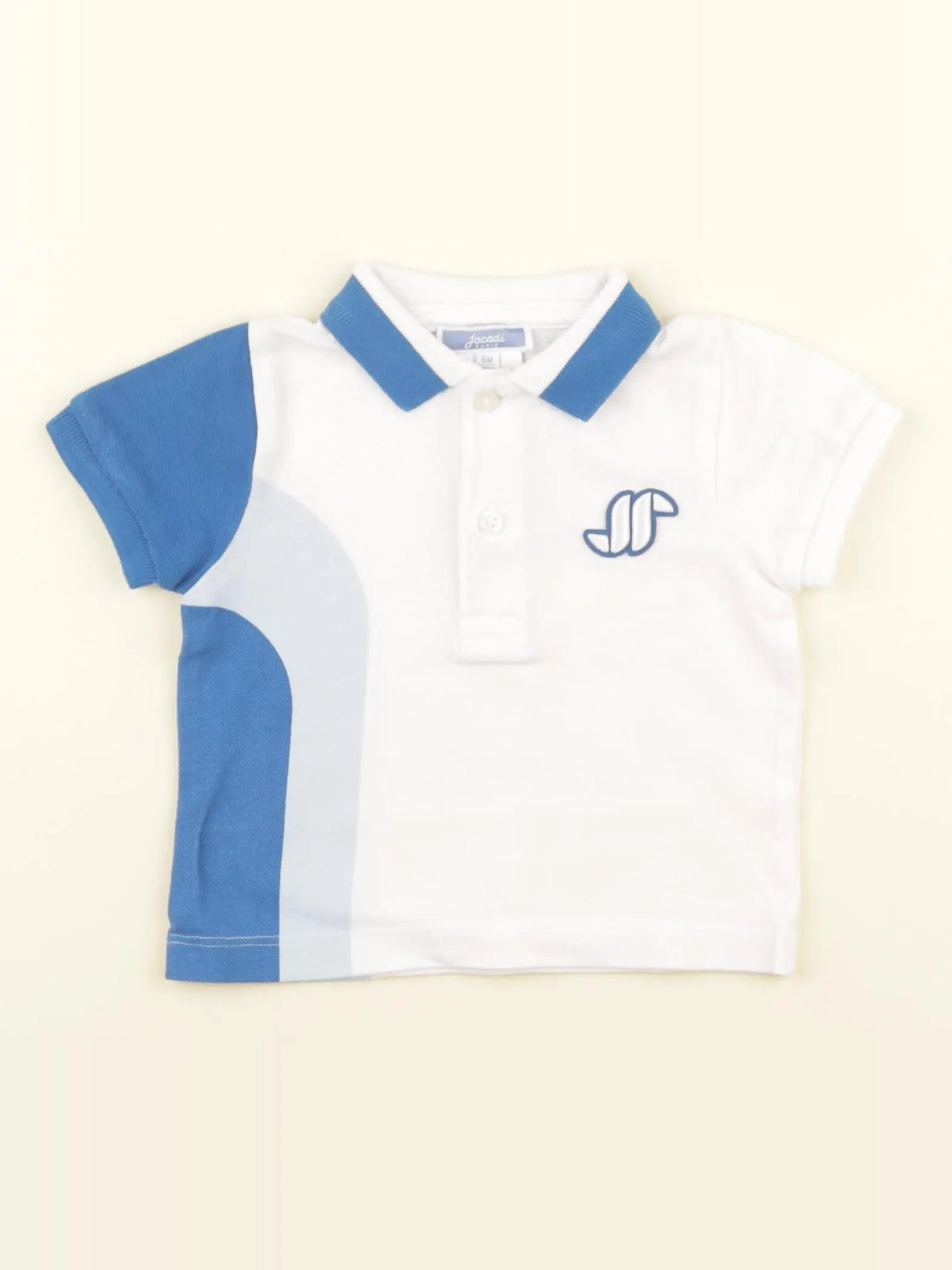 Jacadi - polo blanc - 6 mois